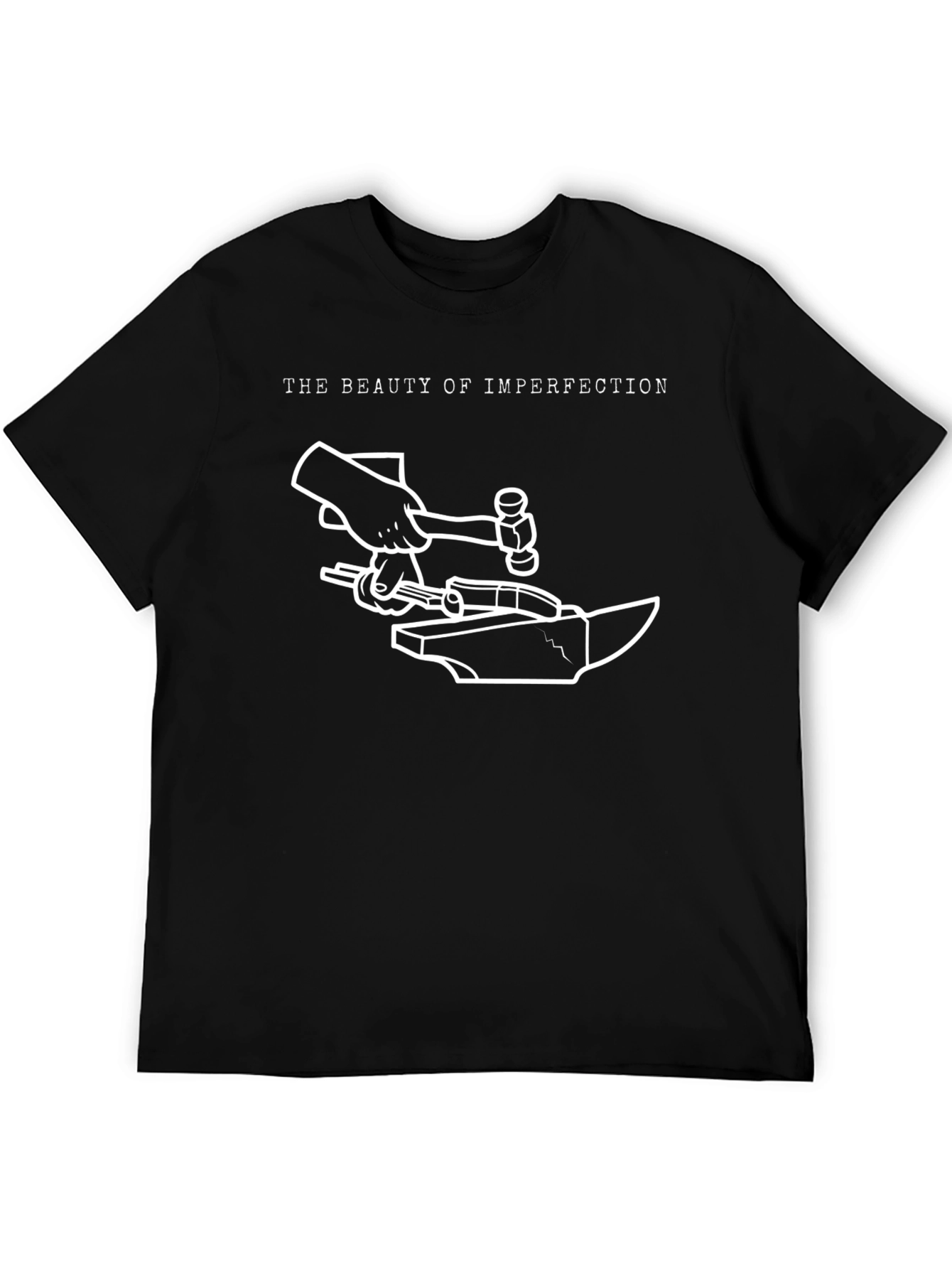 The Beauty of Imperfection Black Graphic Tee