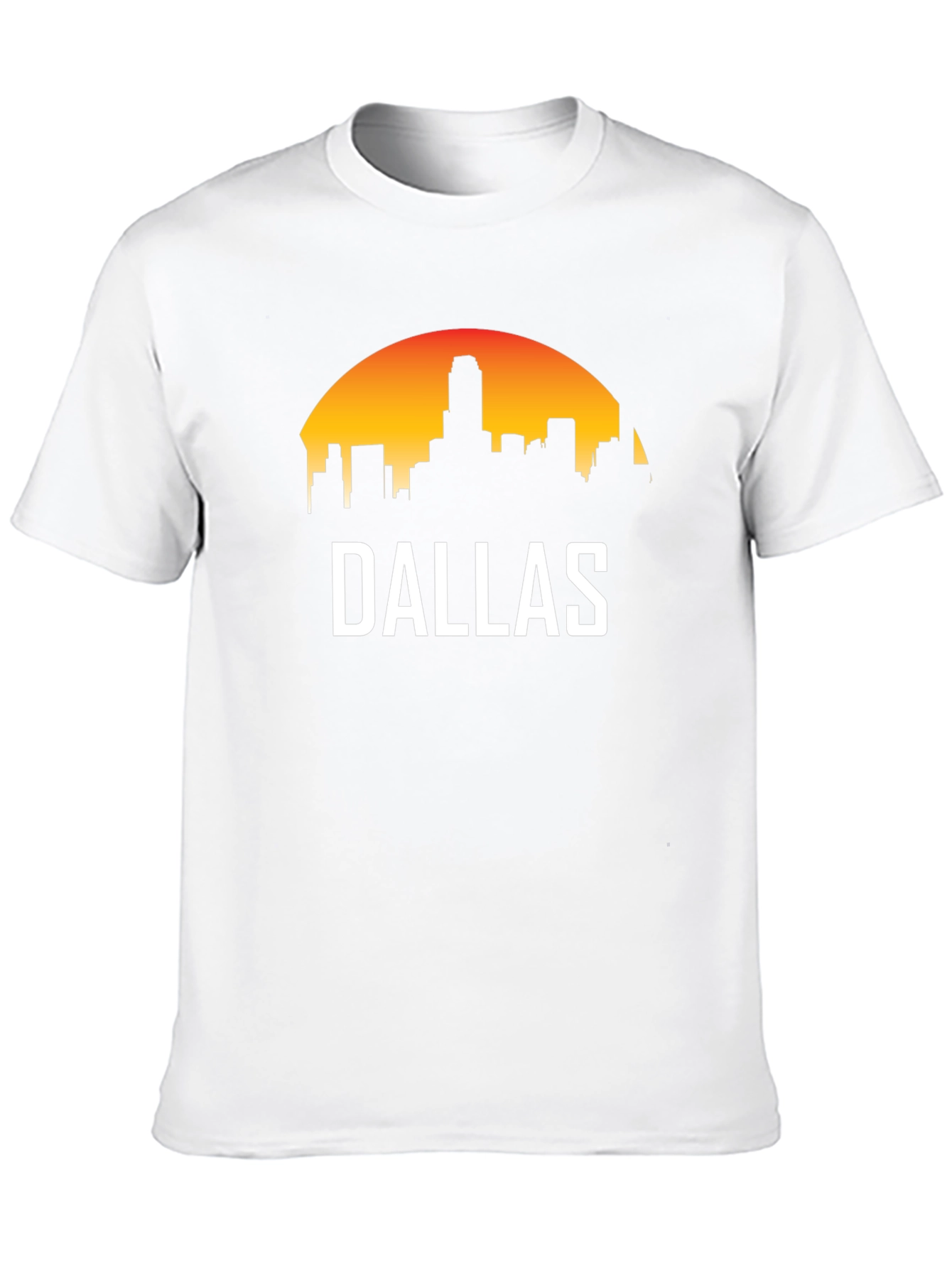 Dallas Skyline Graphic Tee - Sunset Cityscape T-Shirt