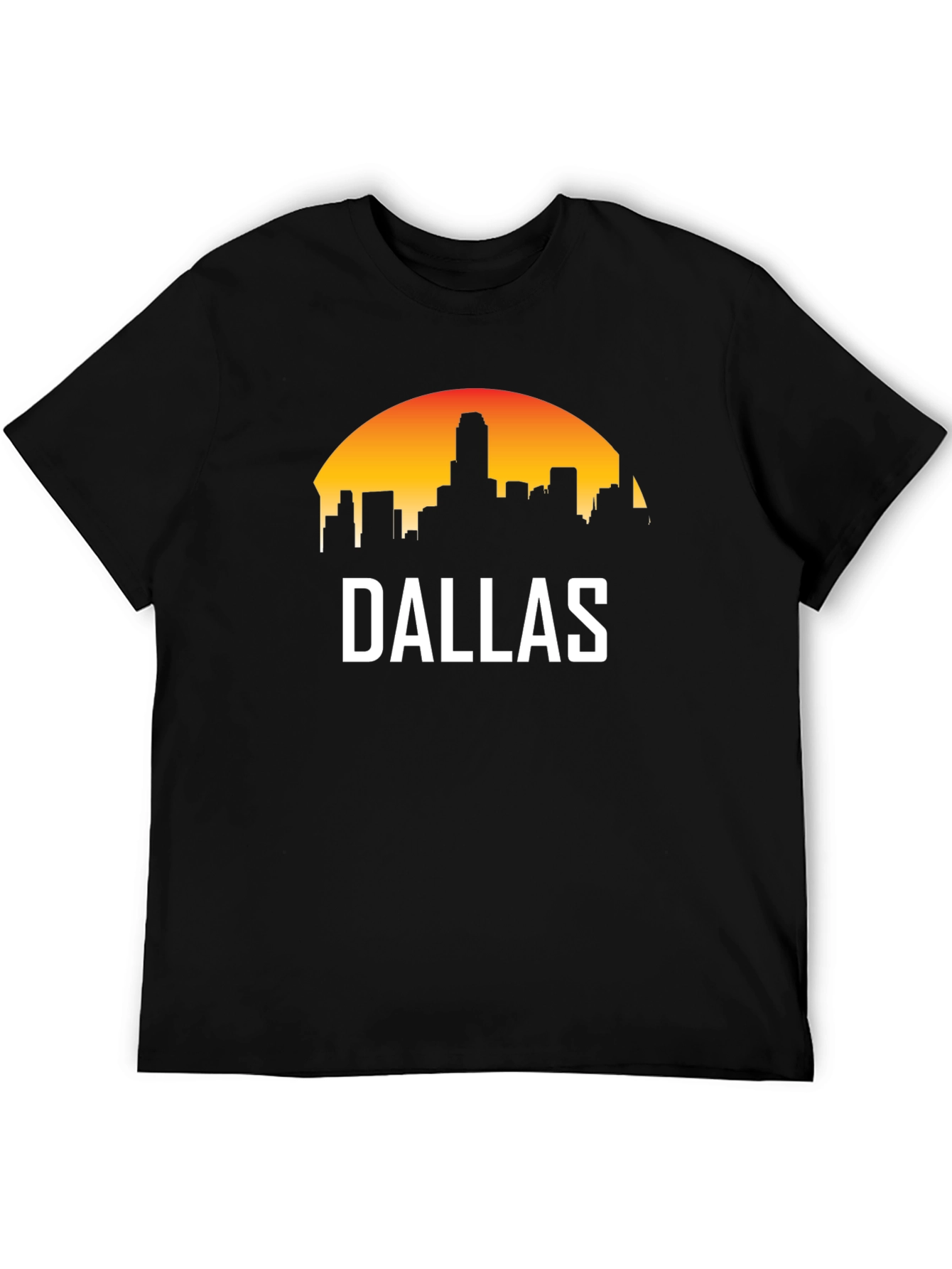 Dallas Skyline Graphic Tee - Sunset Cityscape T-Shirt