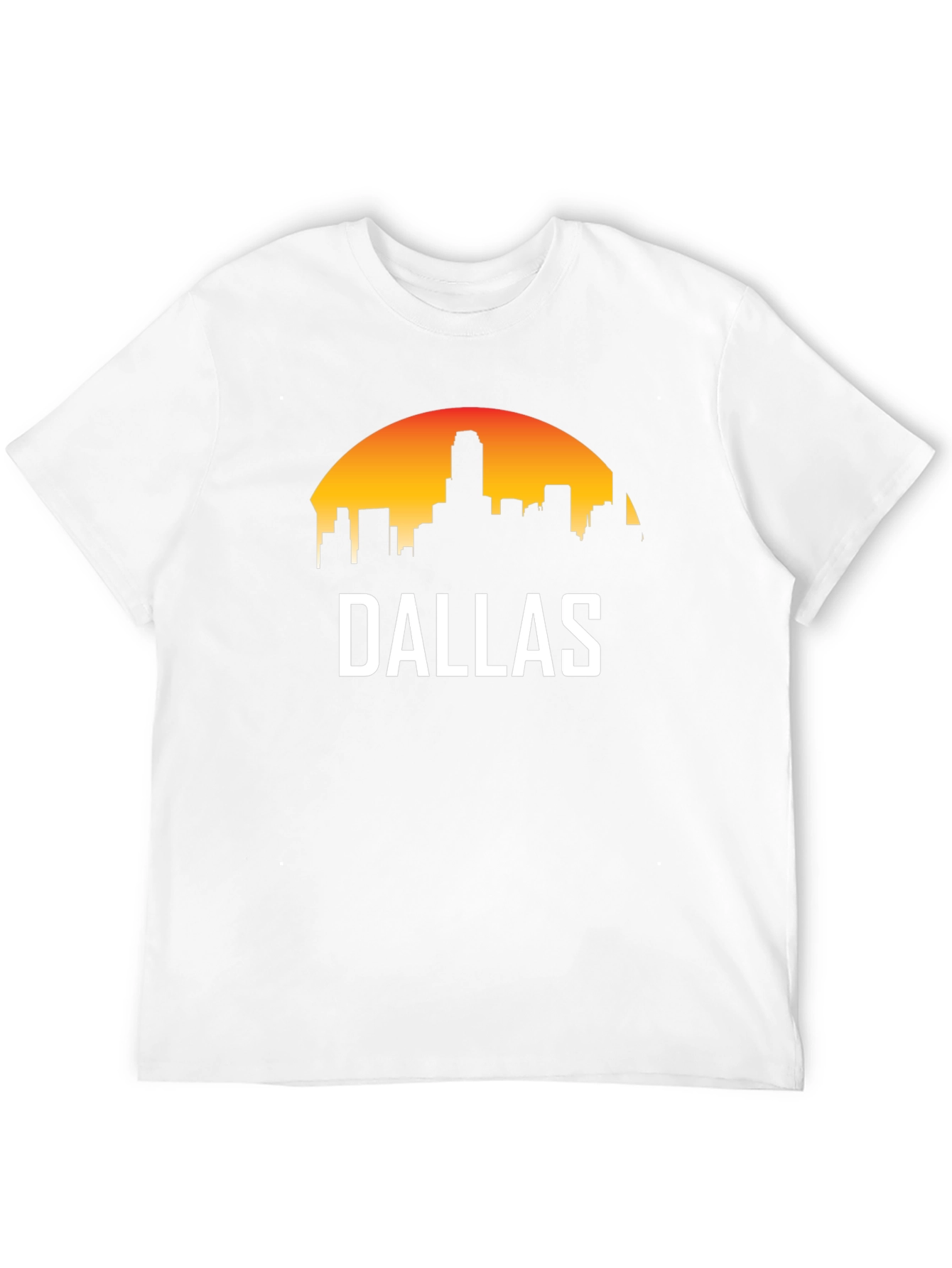 Dallas Skyline Graphic Tee - Sunset Cityscape T-Shirt