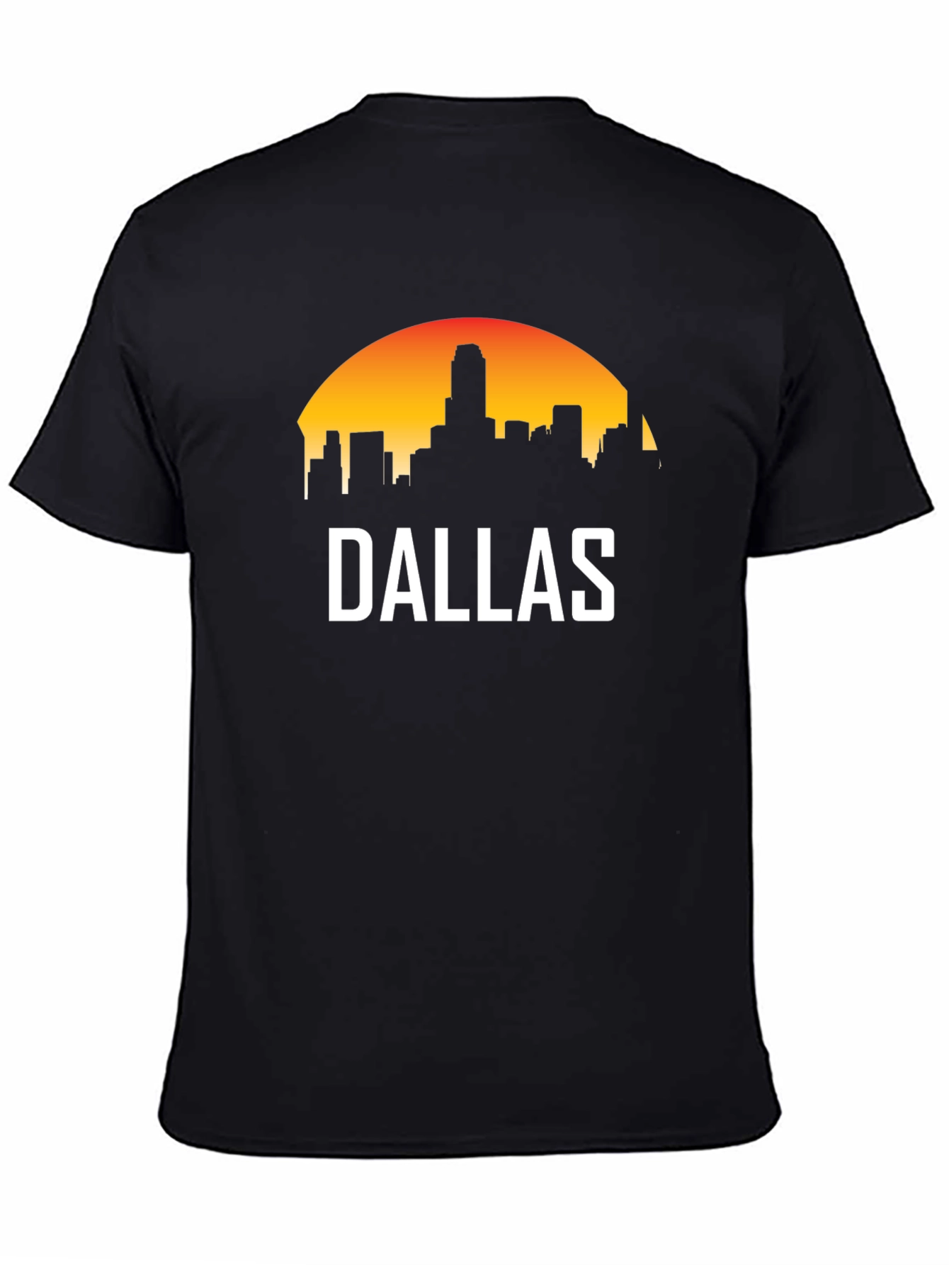 Dallas Skyline Graphic Tee - Sunset Cityscape T-Shirt