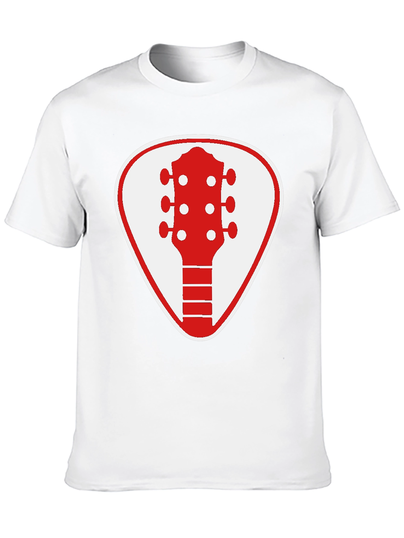 Guitar Pick Graphic Tee - Rocker Style Black Shirt