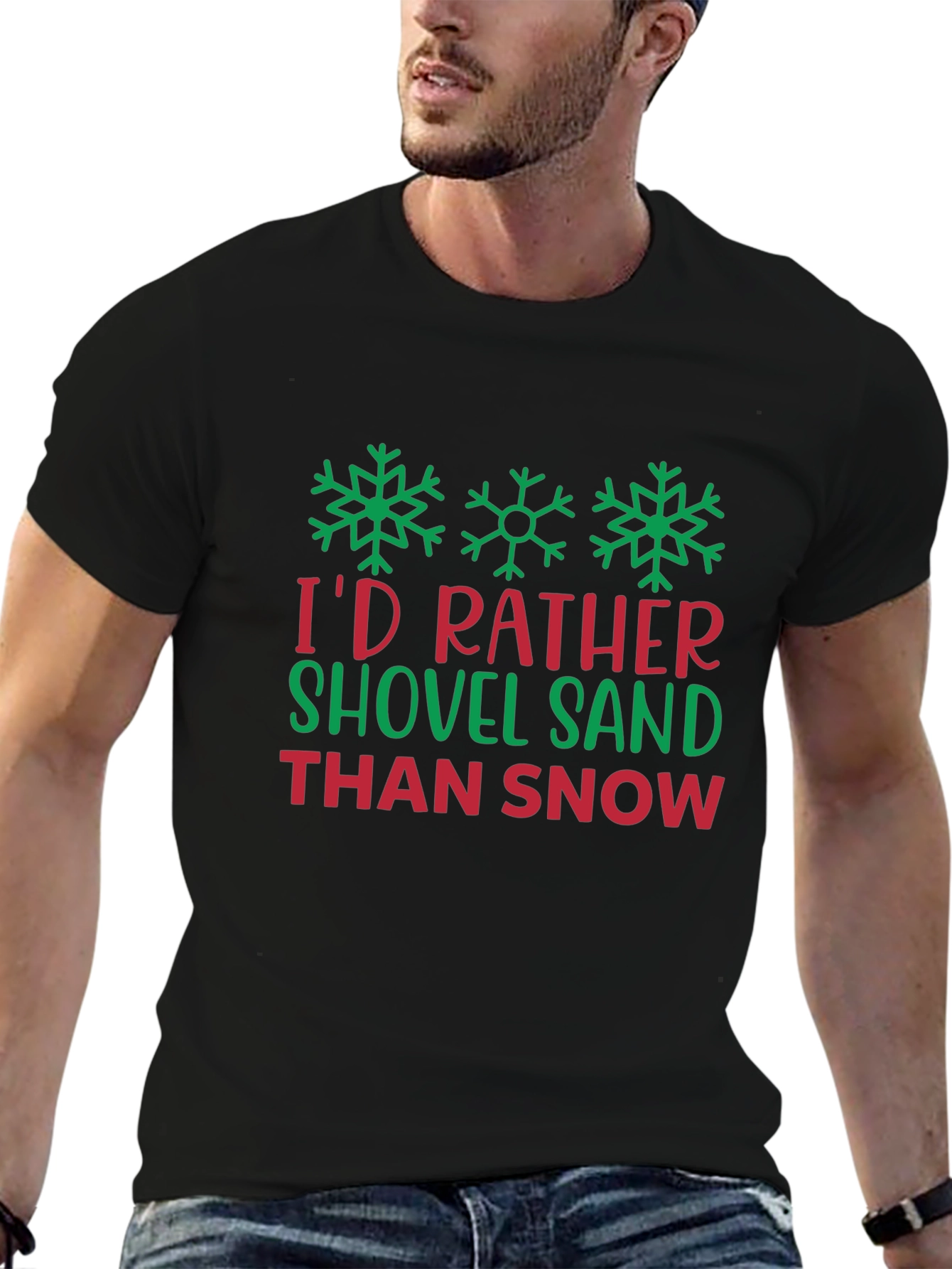 Shovel Sand T-Shirt - Funny Winter Holiday Tee