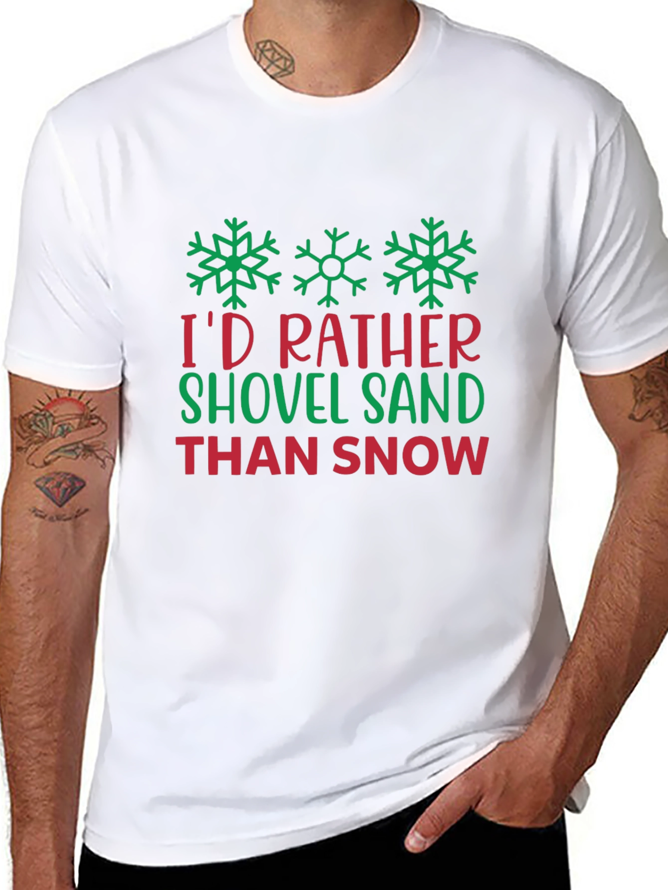 Shovel Sand T-Shirt - Funny Winter Holiday Tee