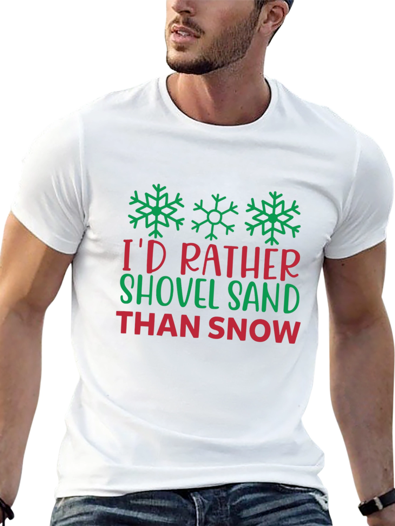 Shovel Sand T-Shirt - Funny Winter Holiday Tee
