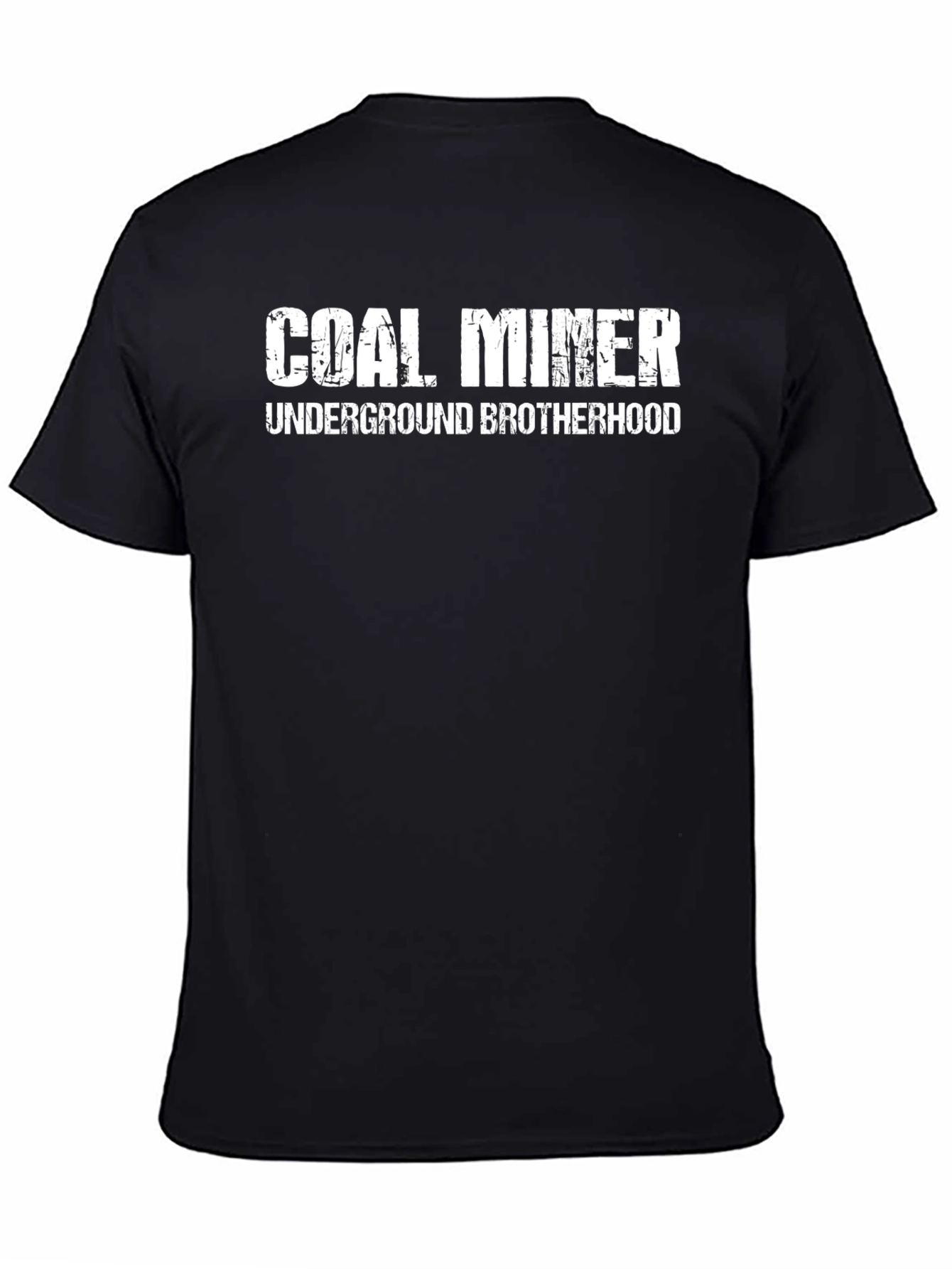 Coal Miner Underground Brotherhood Black T-Shirt