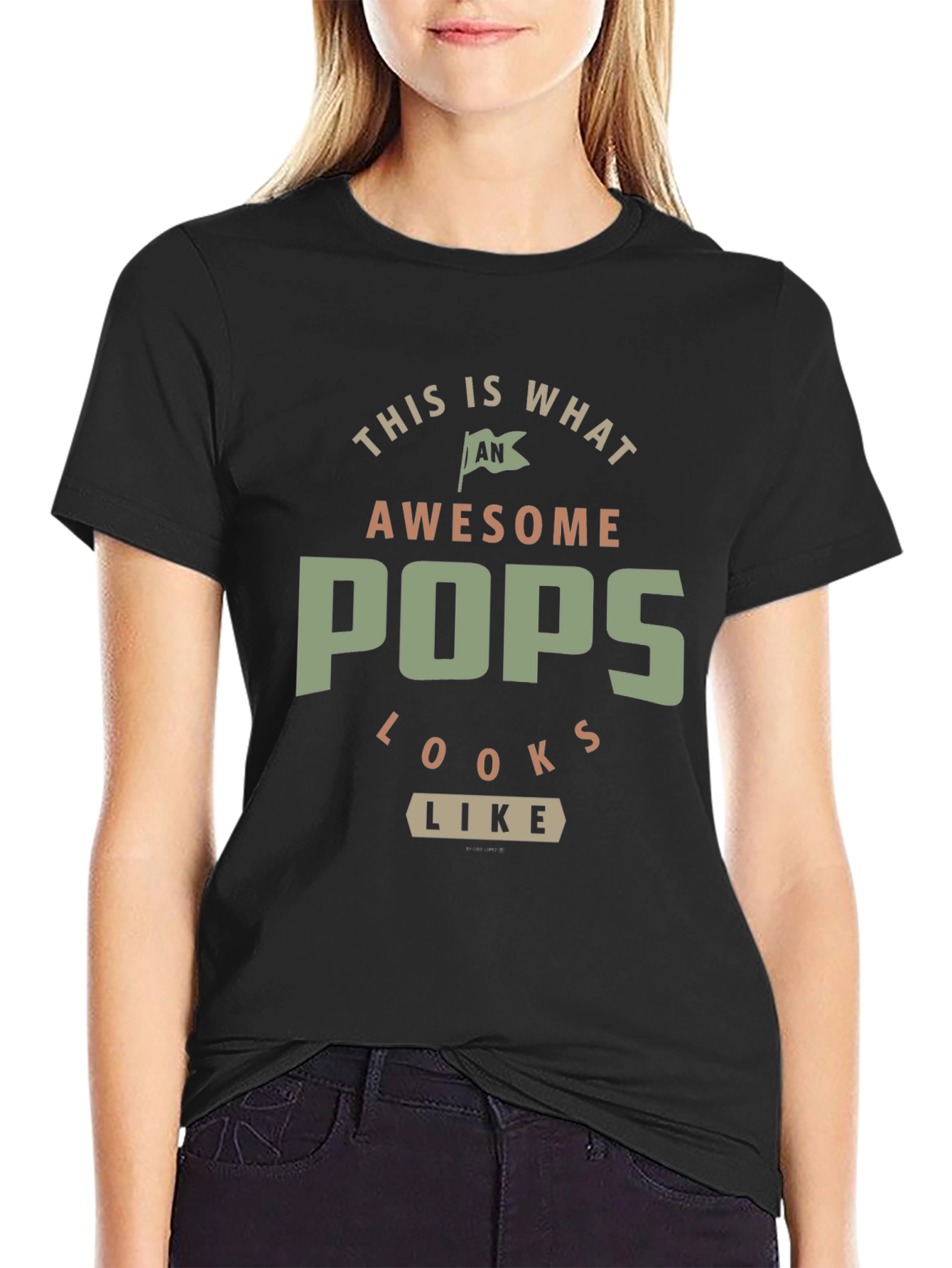 Awesome Pops T-Shirt - Gift for Dad