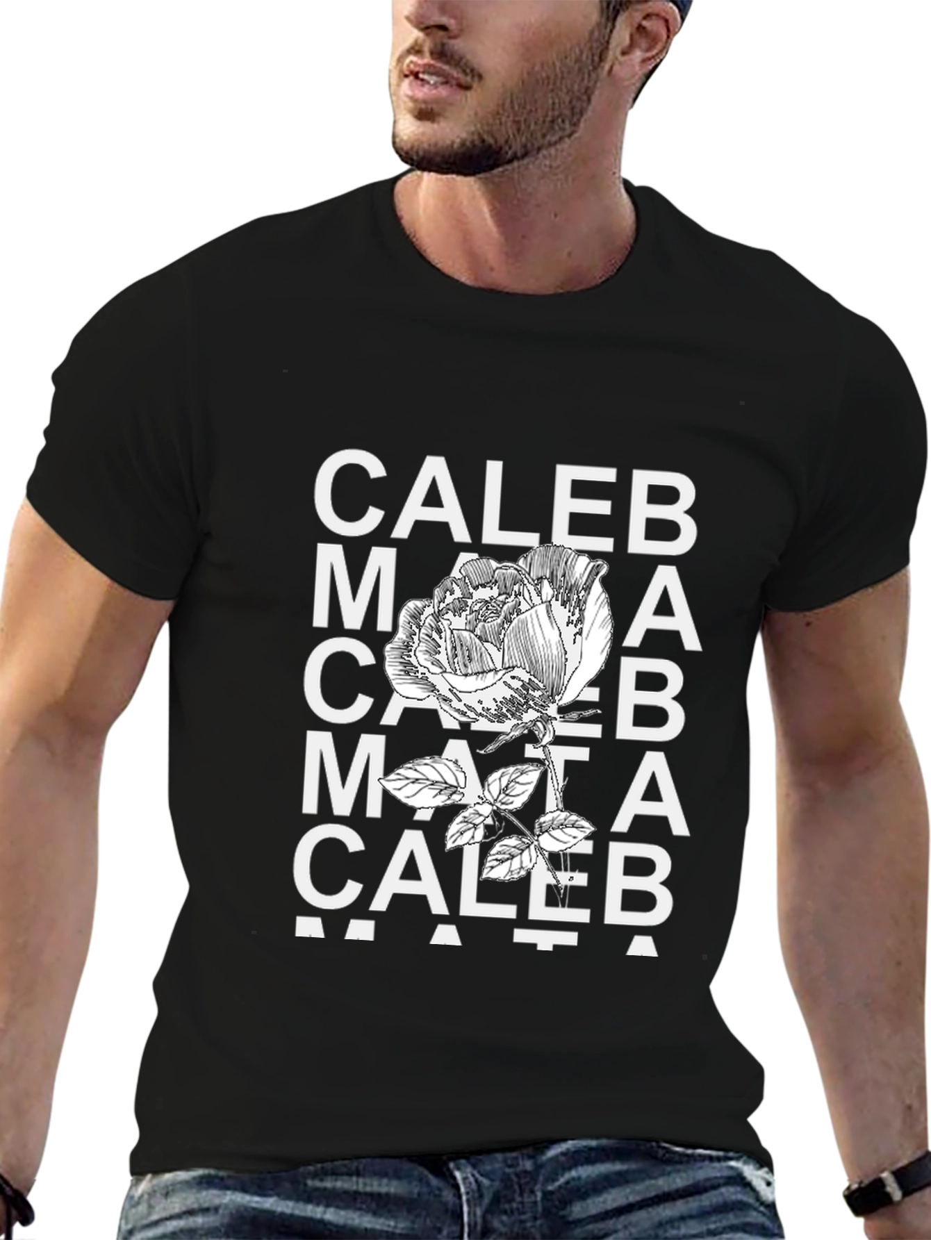 CALEB Name Graphic T-Shirt - Soft Cotton Blend