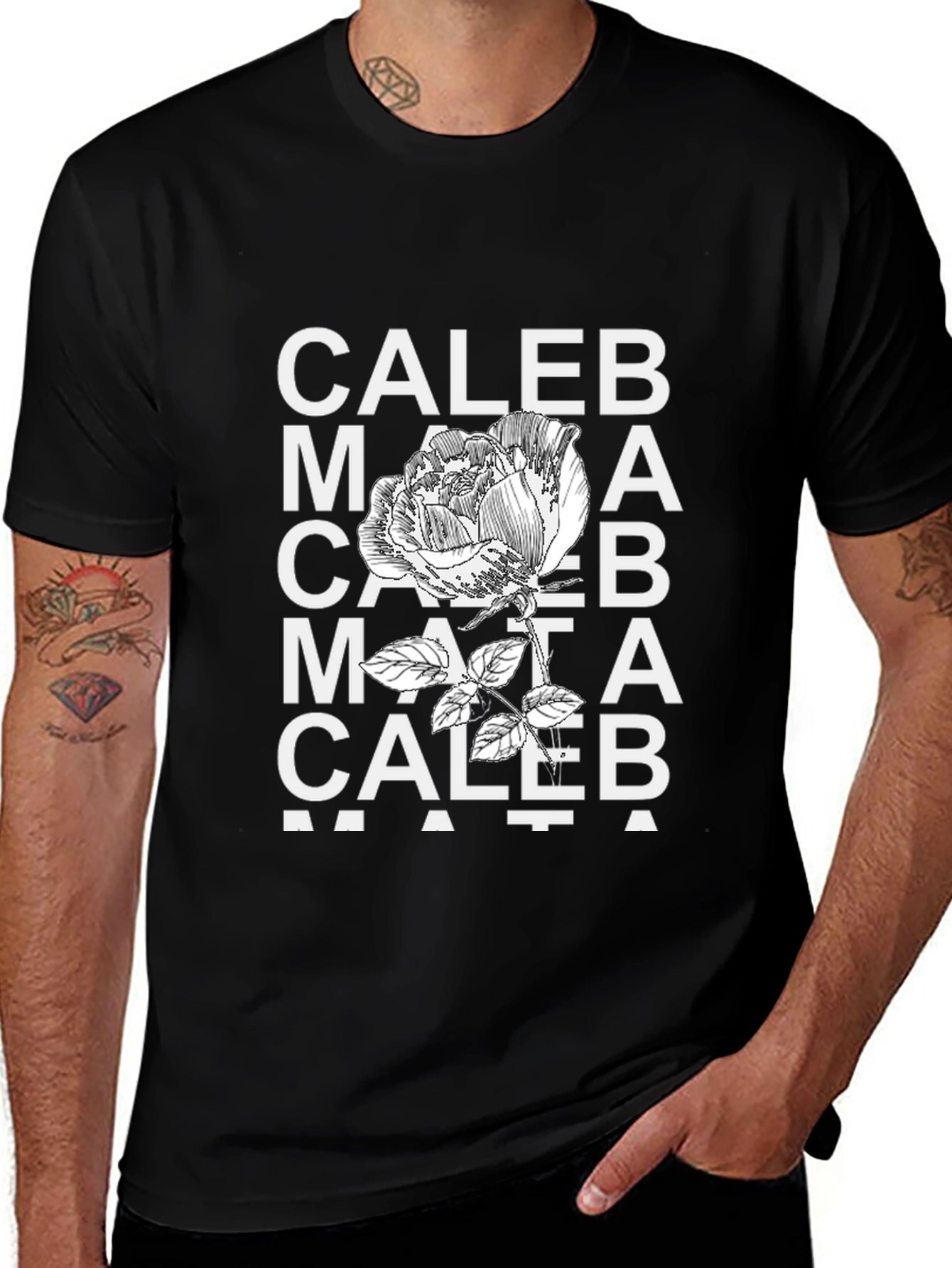 CALEB Name Graphic T-Shirt - Soft Cotton Blend