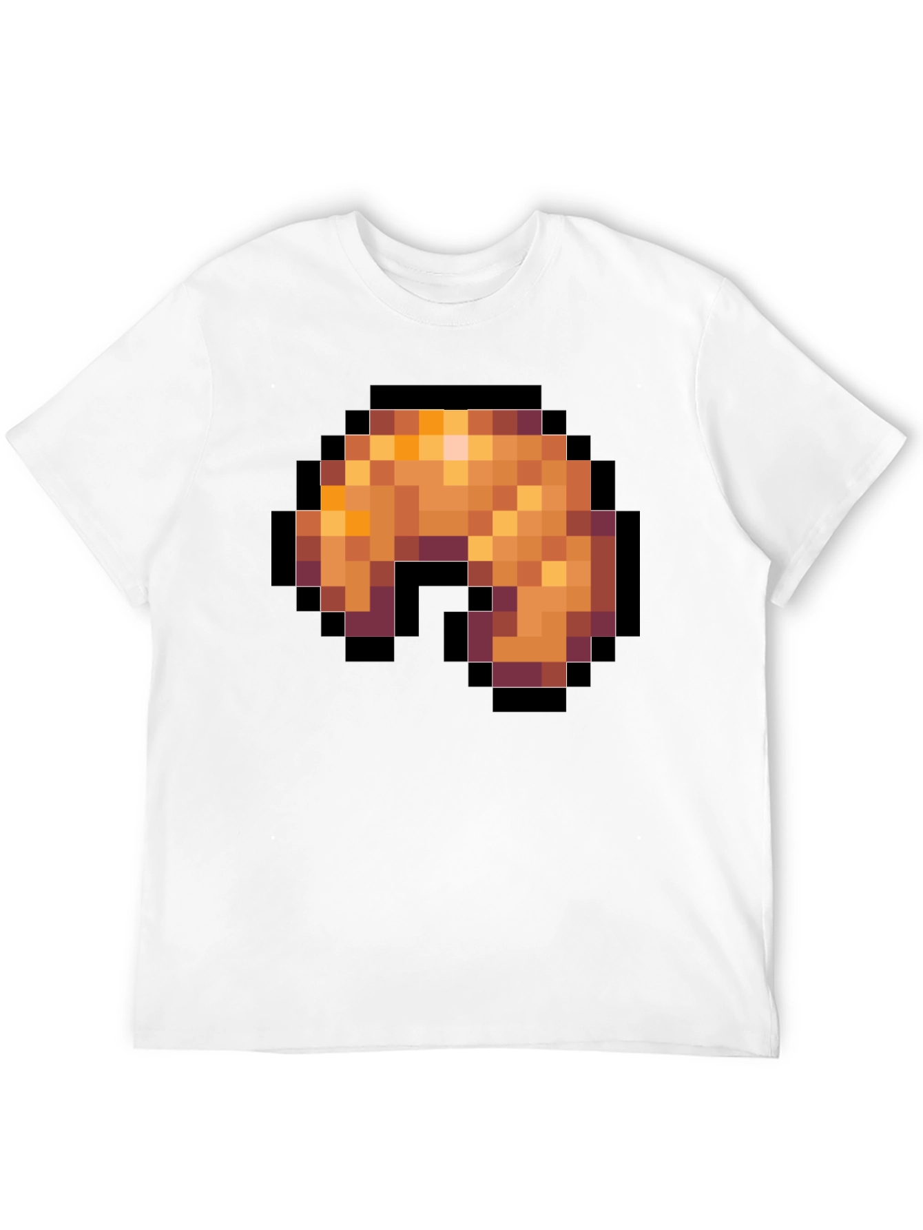 Pixel Art Shrimp T-Shirt - Black Graphic Tee