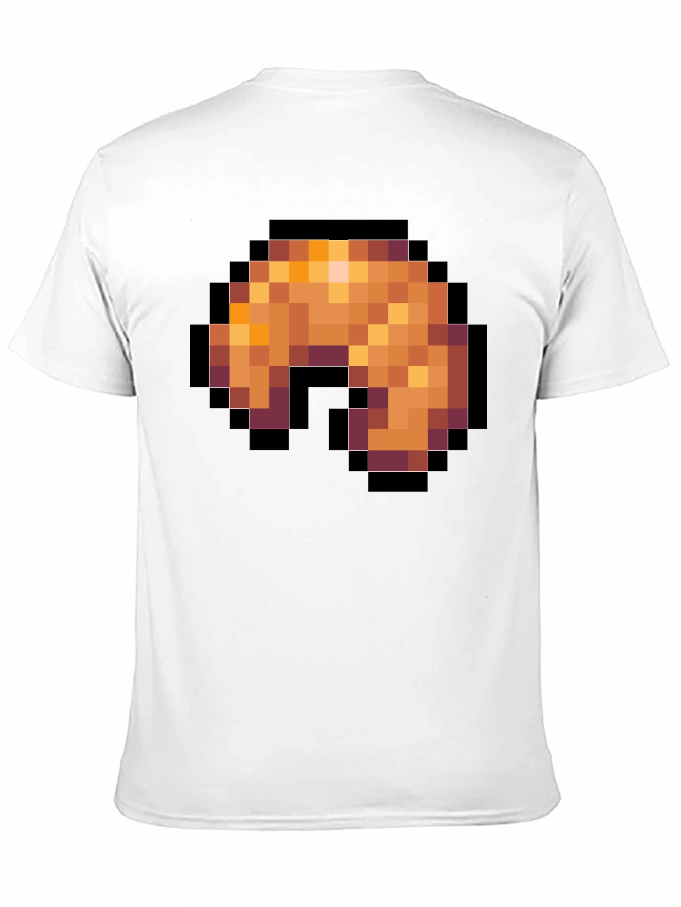 Pixel Art Shrimp T-Shirt - Black Graphic Tee