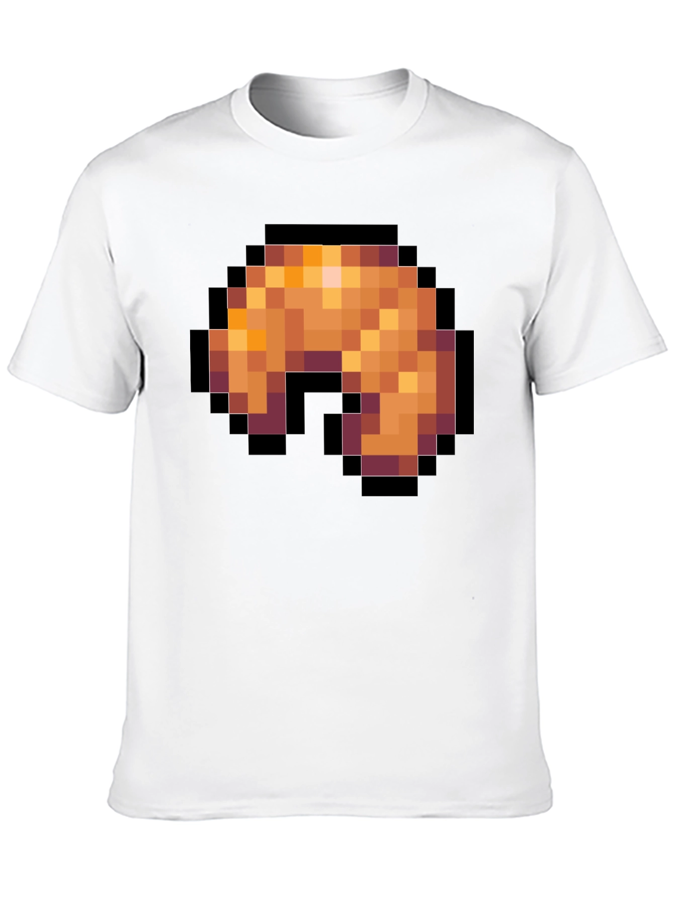 Pixel Art Shrimp T-Shirt - Black Graphic Tee