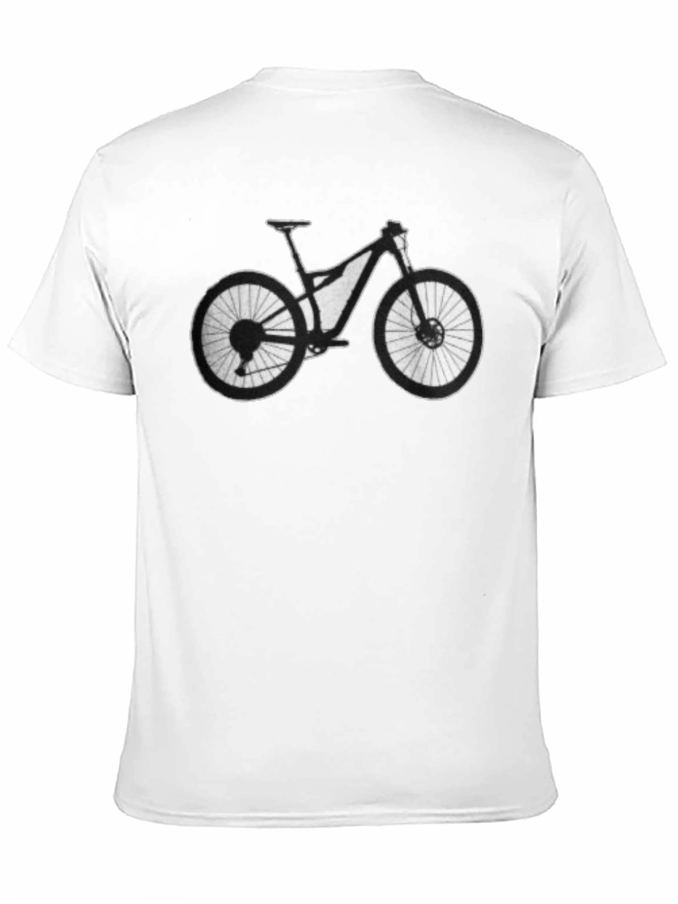 Mountain Bike Graphic Tee - Black Cotton T-Shirt