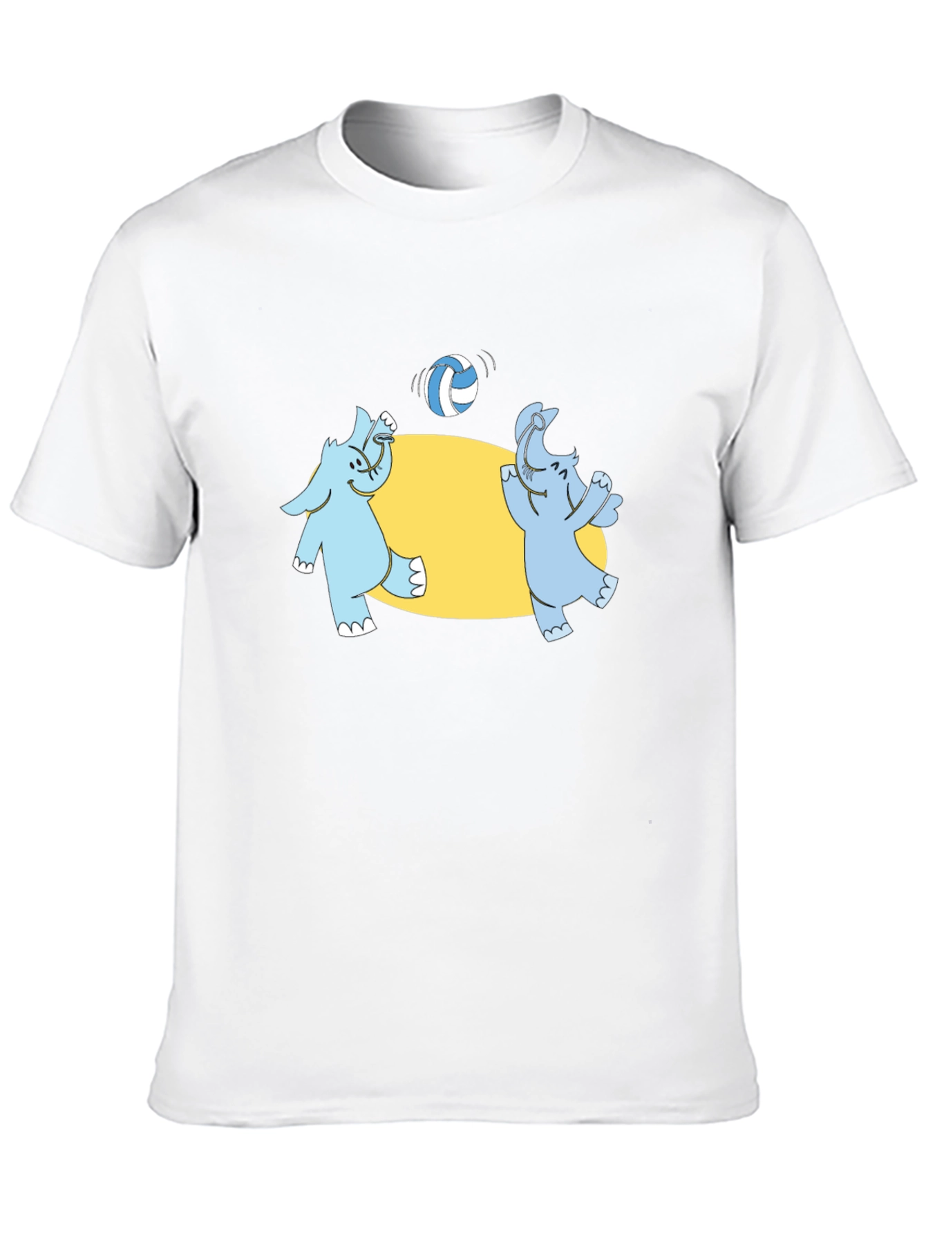 Elephant Volleyball Black T-Shirt