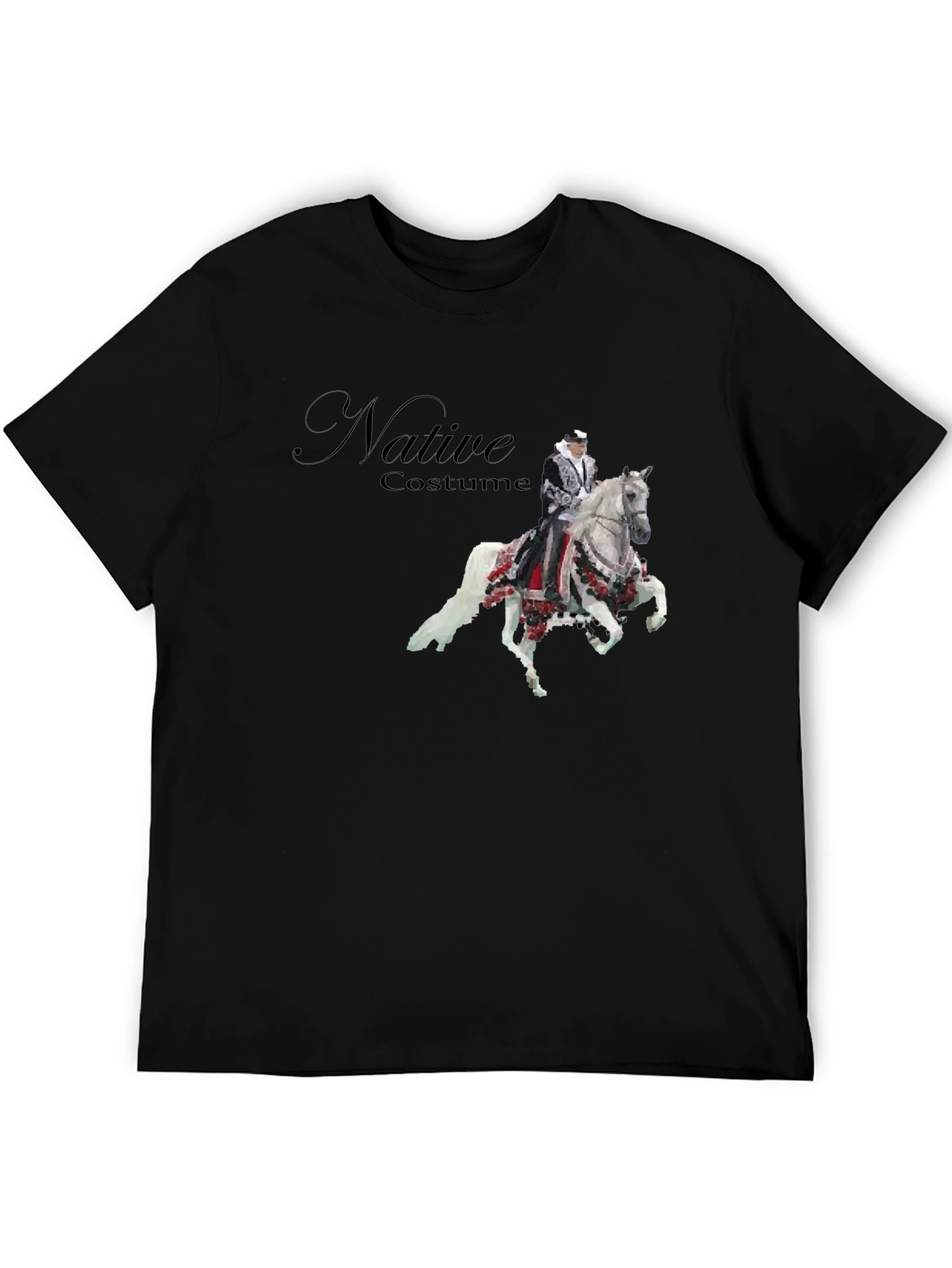 Native Costume Horse Rider Graphic T-Shirt