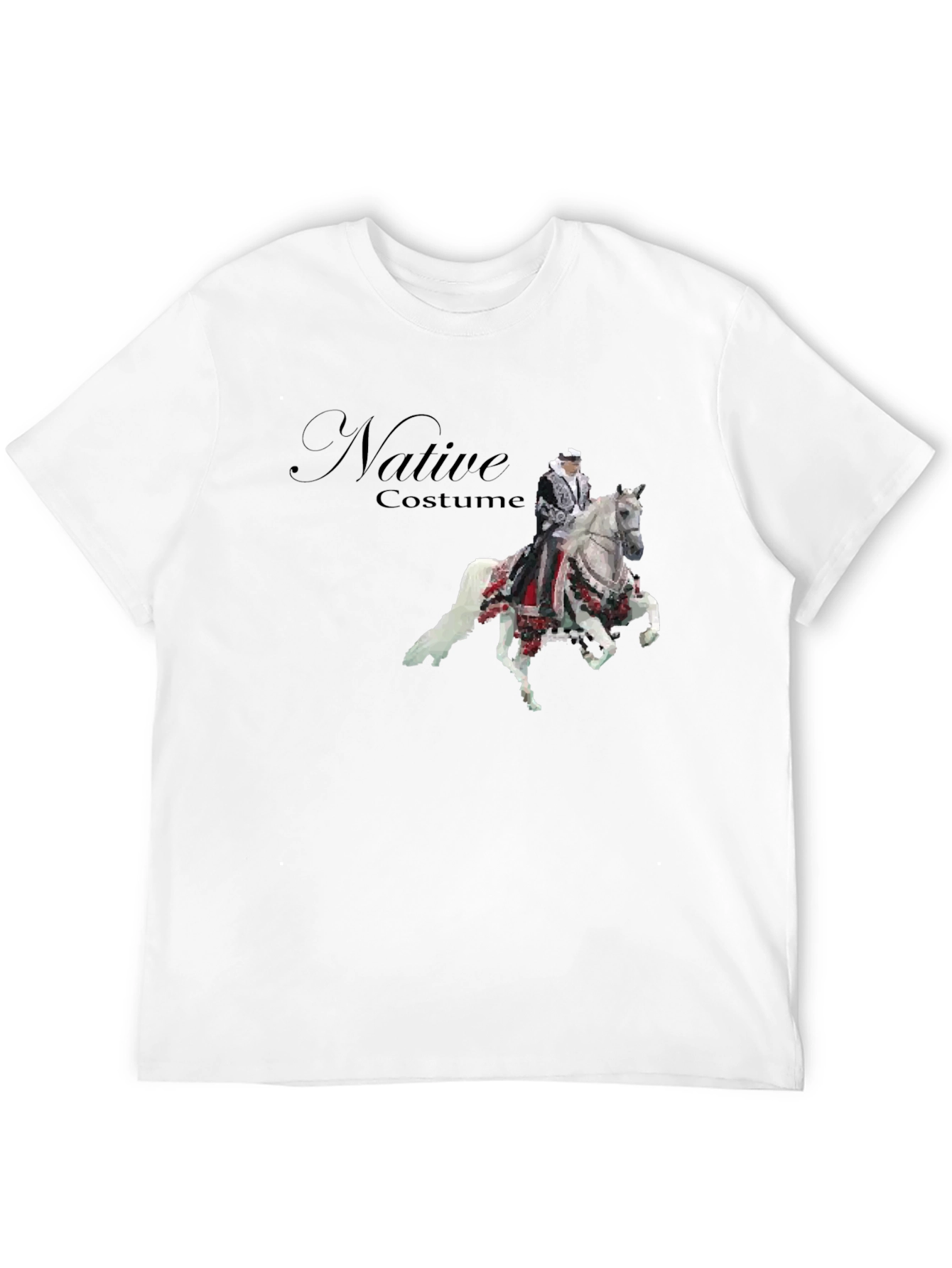 Native Costume Horse Rider Graphic T-Shirt
