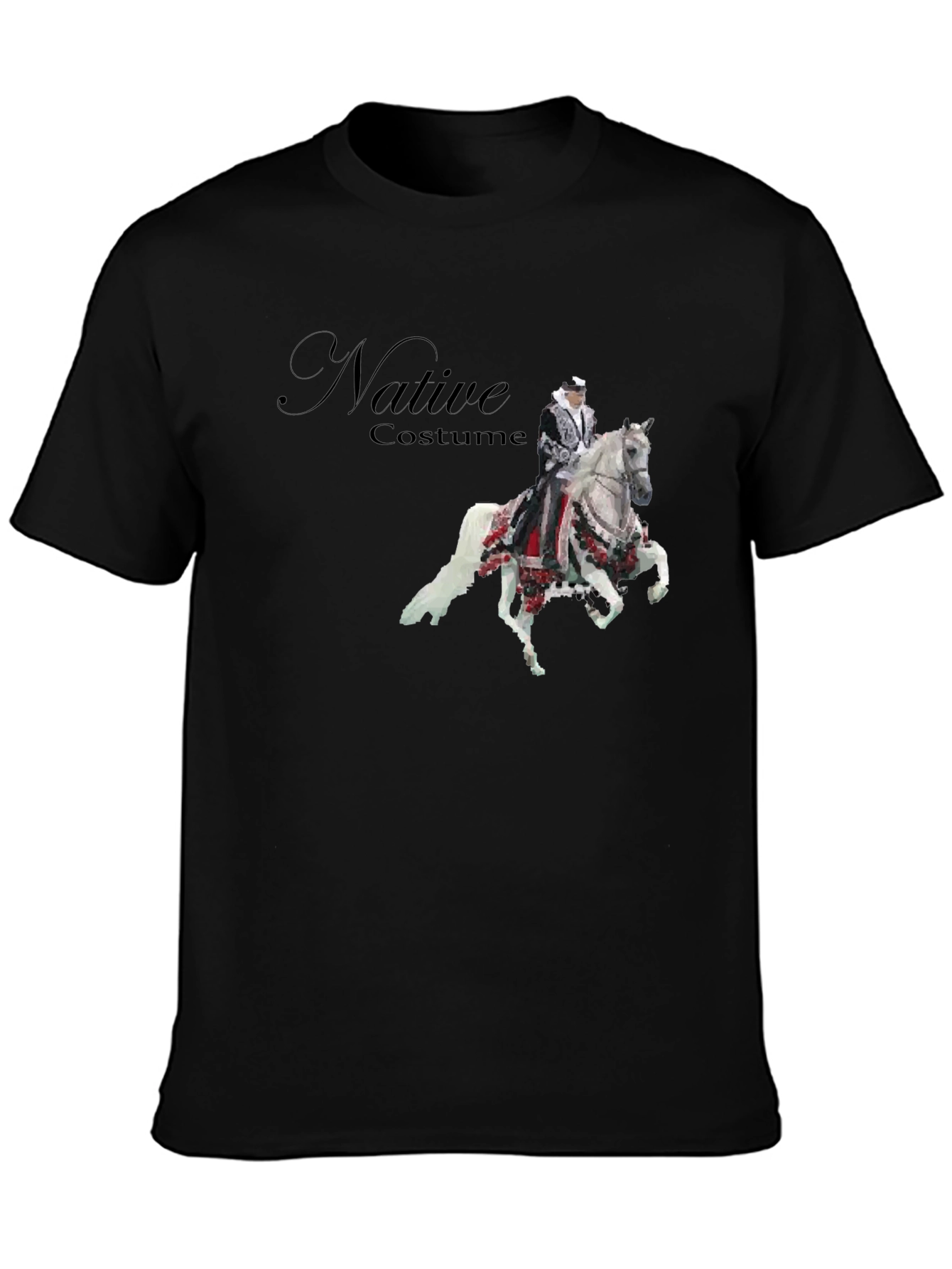 Native Costume Horse Rider Graphic T-Shirt