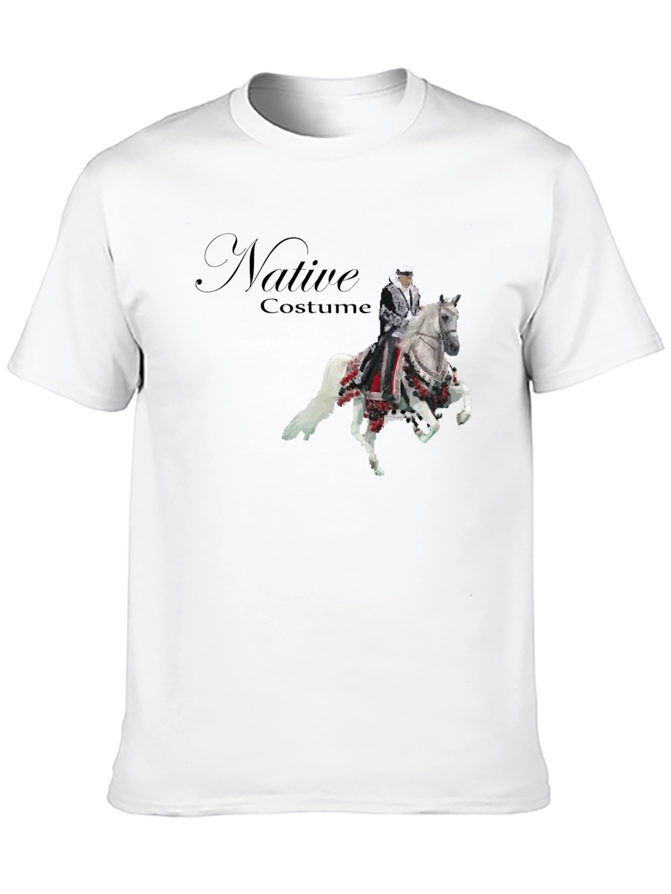 Native Costume Horse Rider Graphic T-Shirt