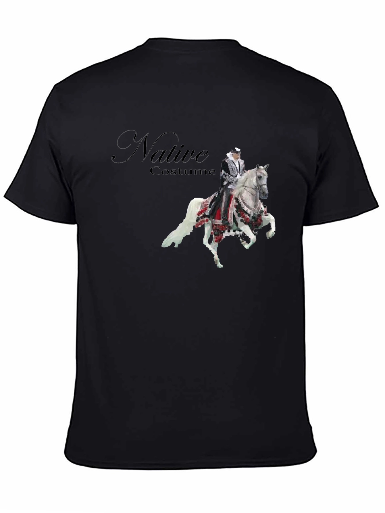 Native Costume Horse Rider Graphic T-Shirt