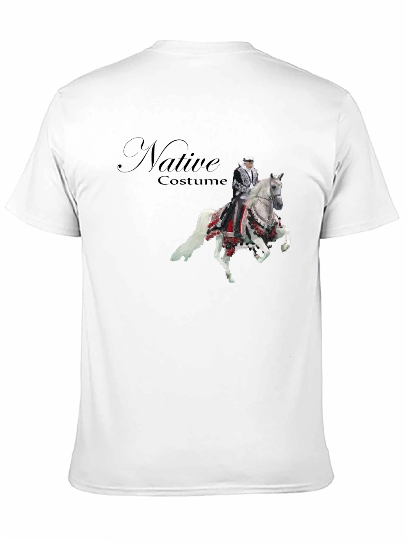 Native Costume Horse Rider Graphic T-Shirt