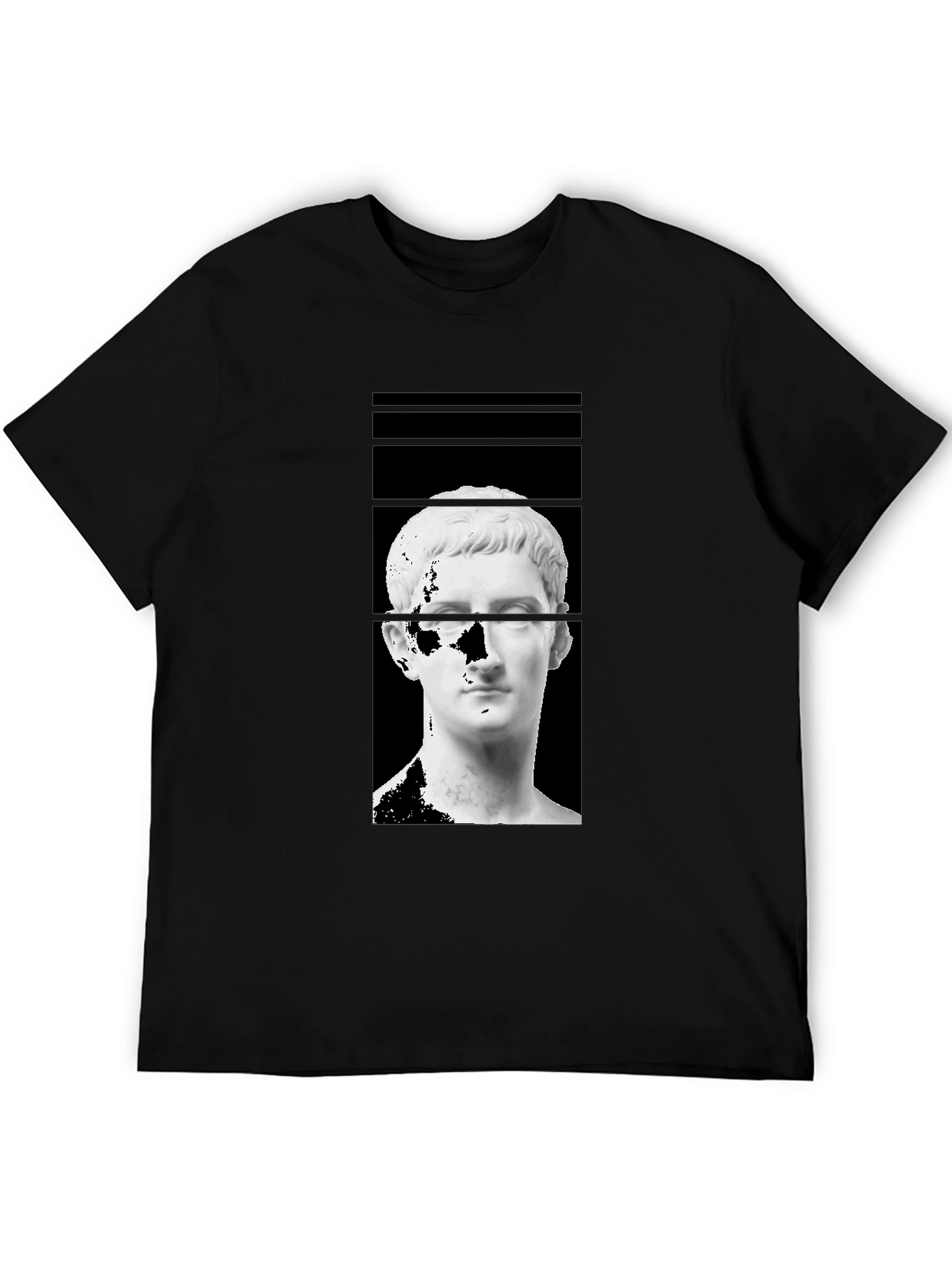 Ancient Bust Graphic Tee - Black
