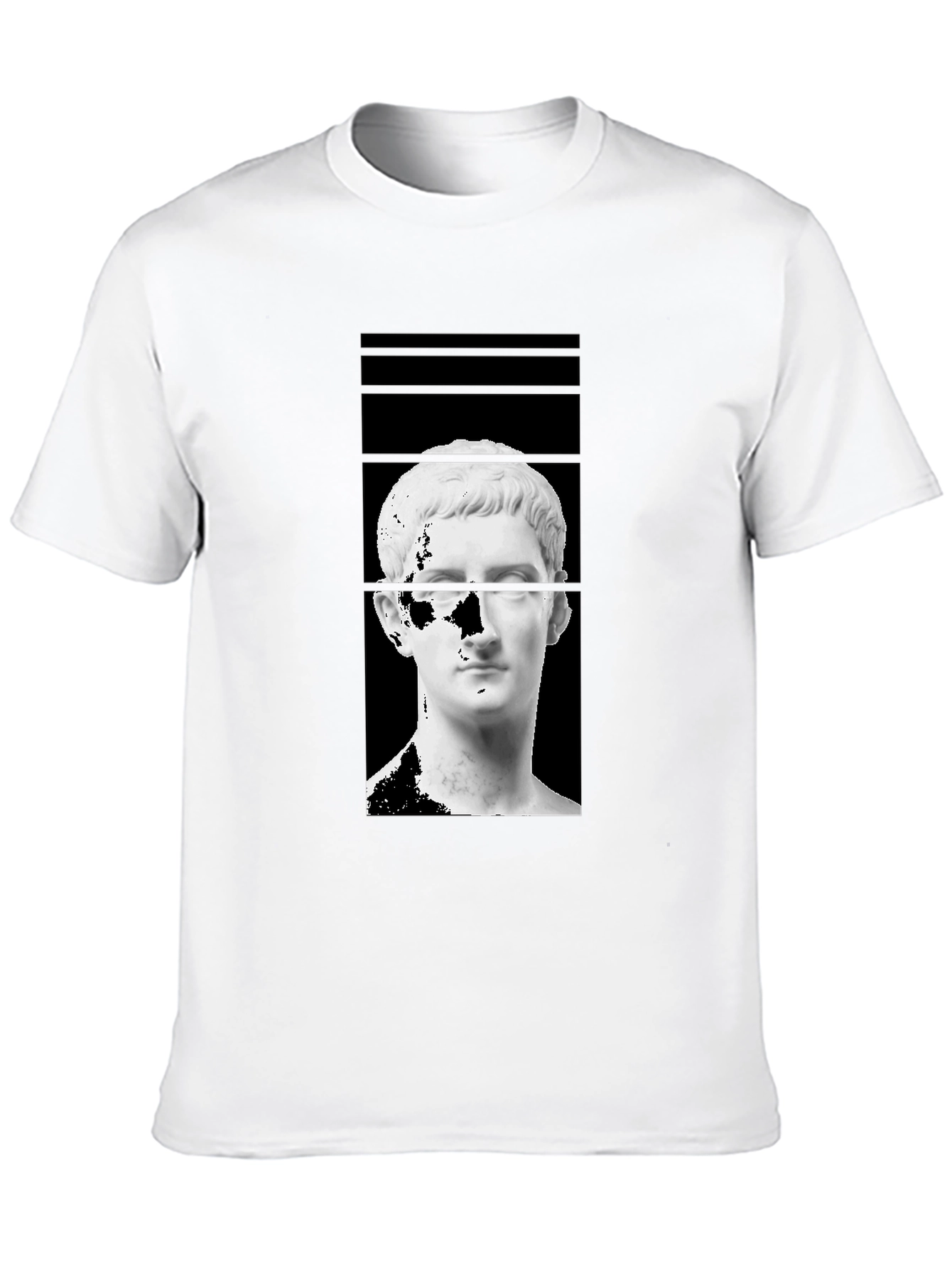 Ancient Bust Graphic Tee - Black
