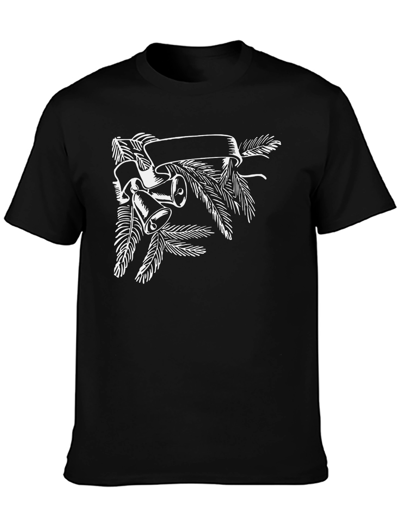 Festive Bells & Banner Graphic Tee - Holiday Style