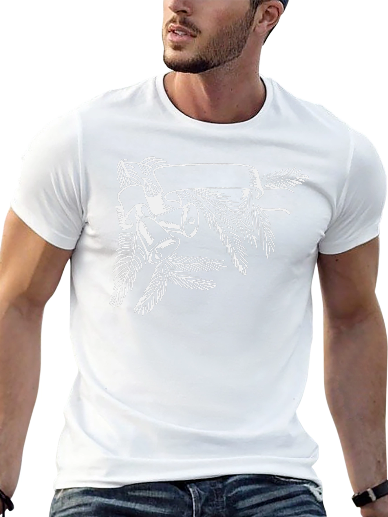 Festive Bells & Banner Graphic Tee - Holiday Style