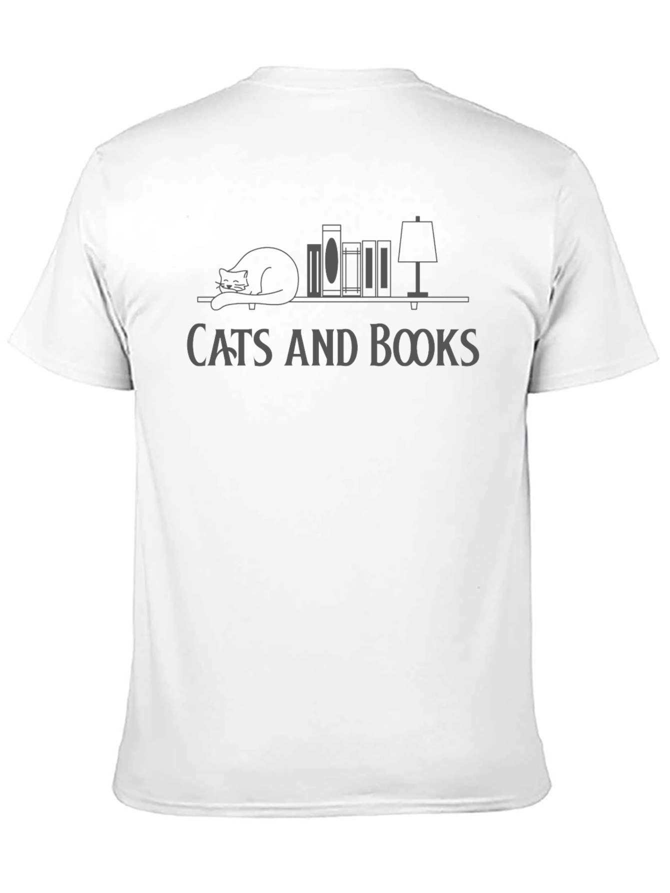 Cats and Books T-Shirt - Reading Tee