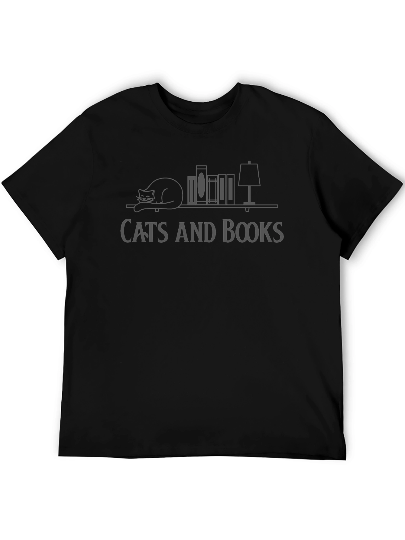Cats and Books T-Shirt - Reading Tee