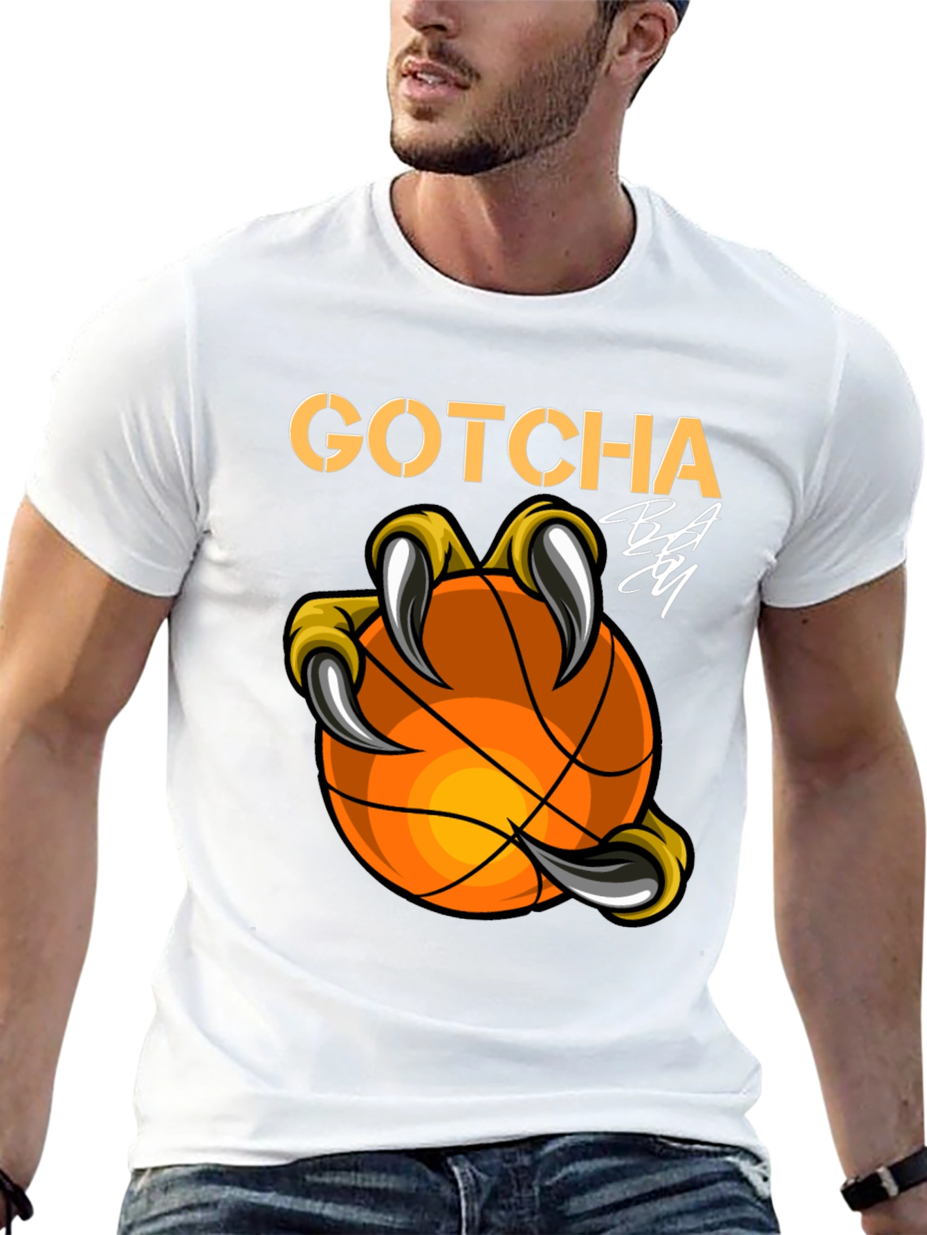 Gotcha Basketball Graphic T-Shirt - Black
