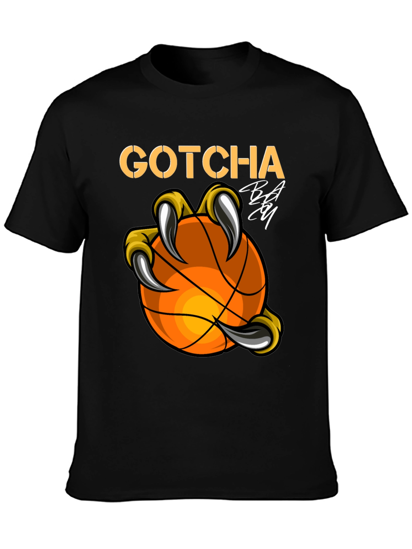 Gotcha Basketball Graphic T-Shirt - Black