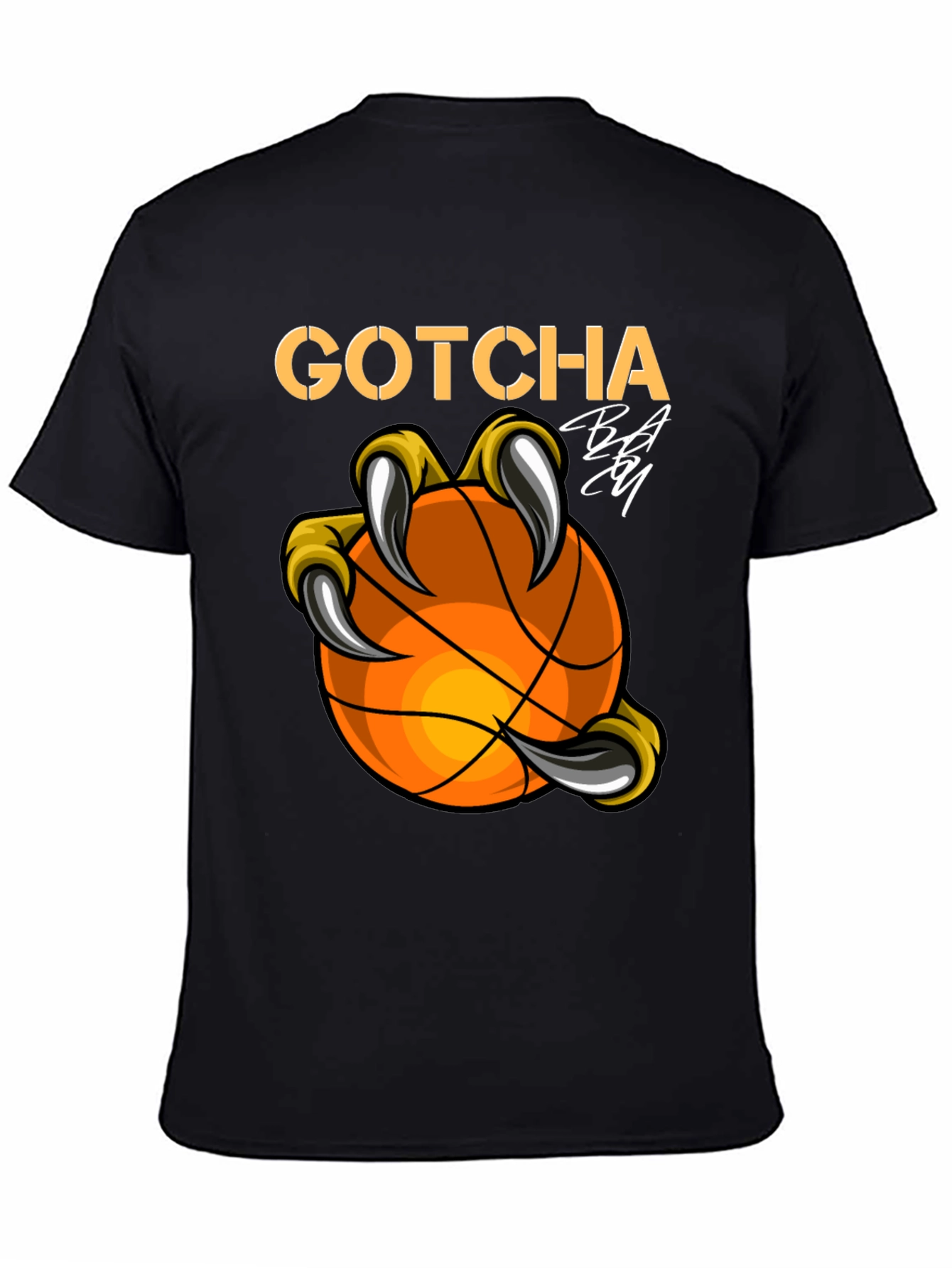 Gotcha Basketball Graphic T-Shirt - Black