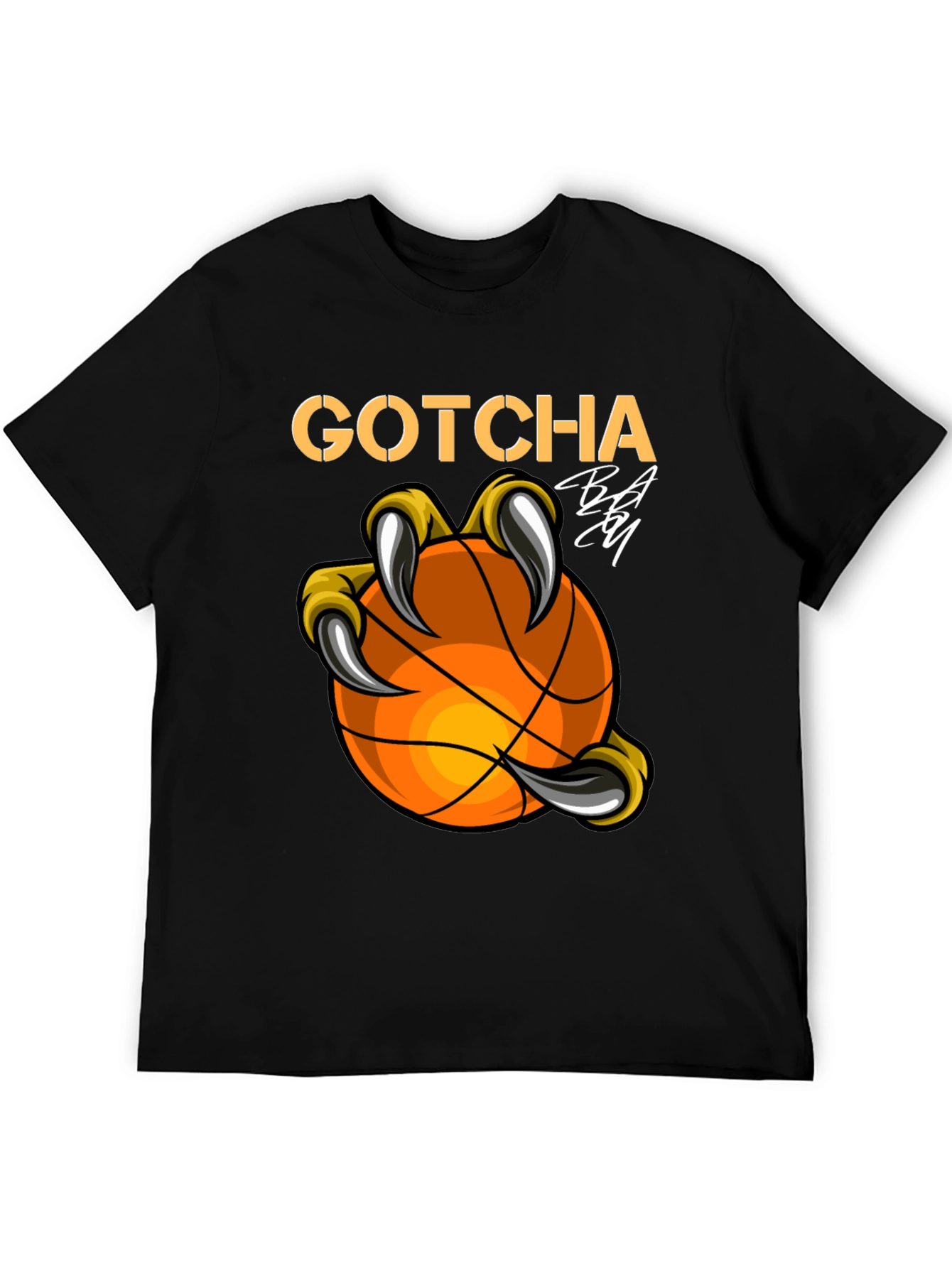 Gotcha Basketball Graphic T-Shirt - Black