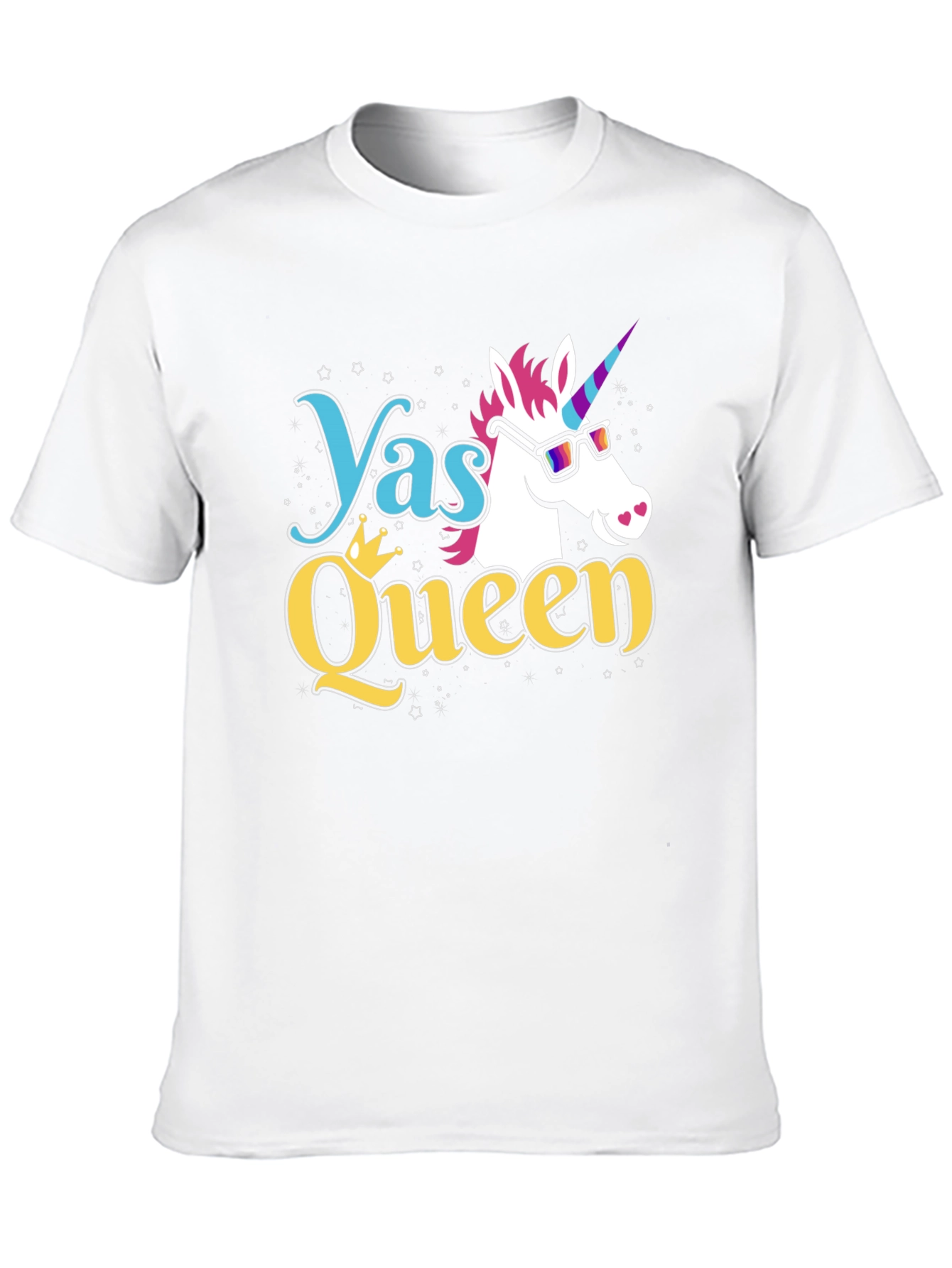 Unicorn Yas Queen Black T-Shirt