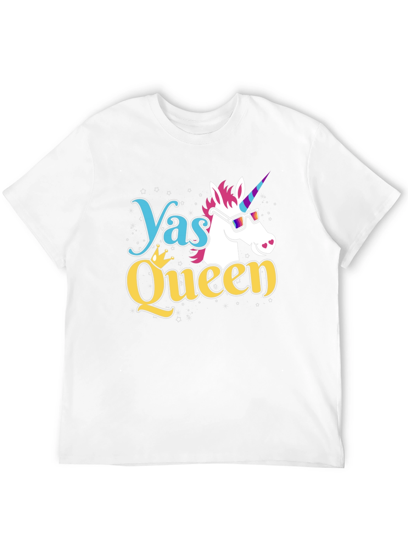 Unicorn Yas Queen Black T-Shirt