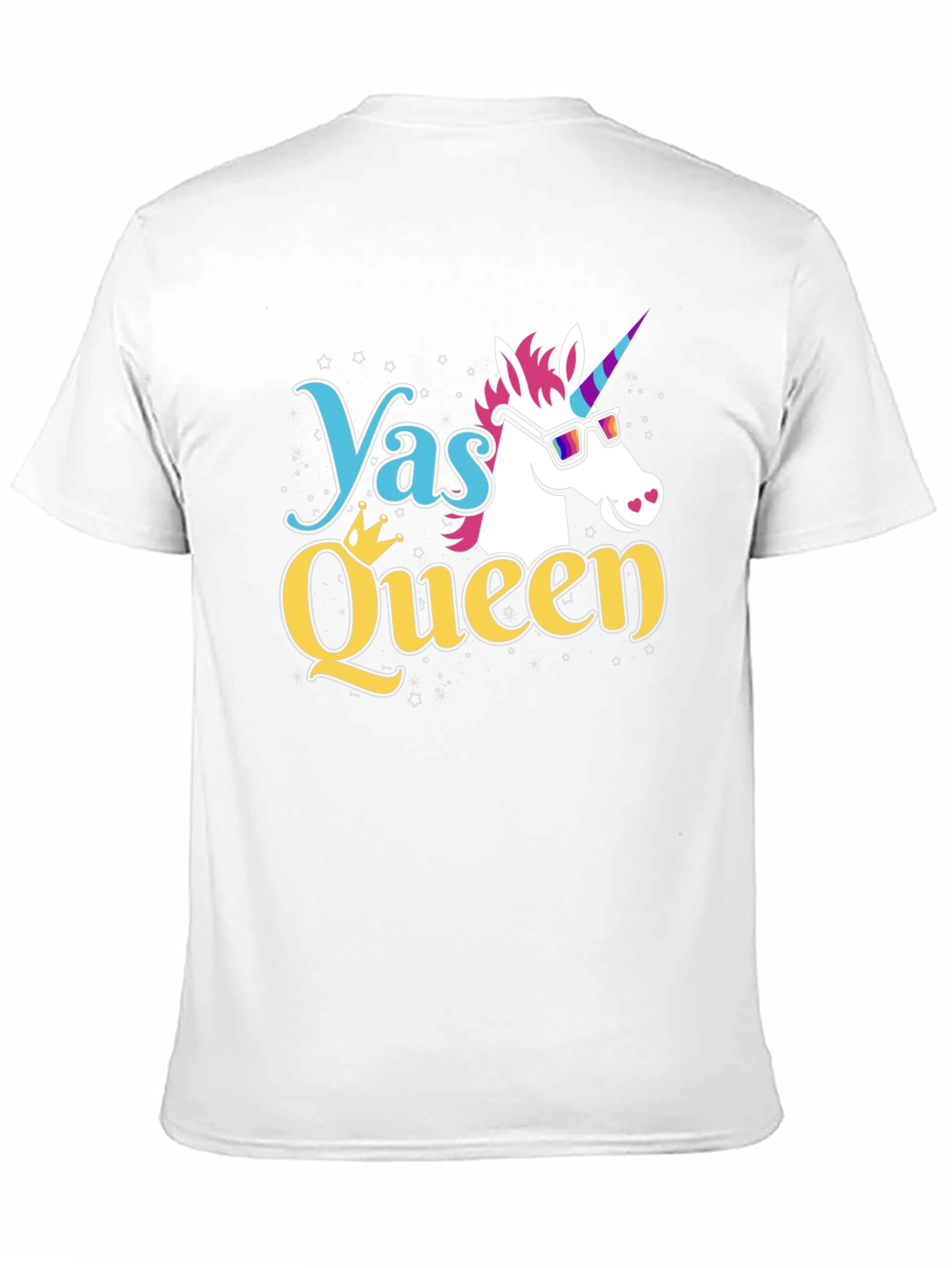 Unicorn Yas Queen Black T-Shirt