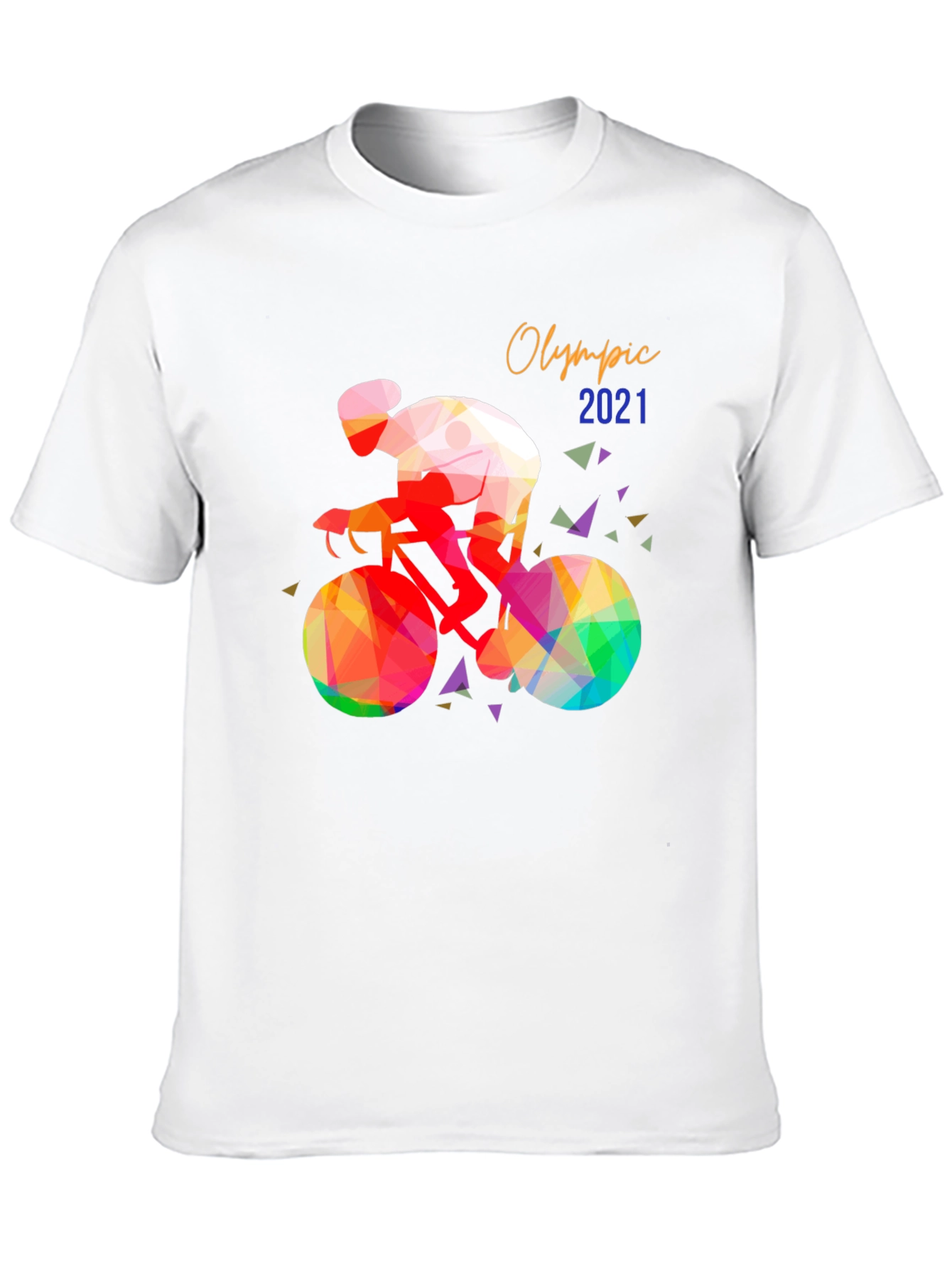 Olympic 2021 Cyclist Graphic T-Shirt - Black