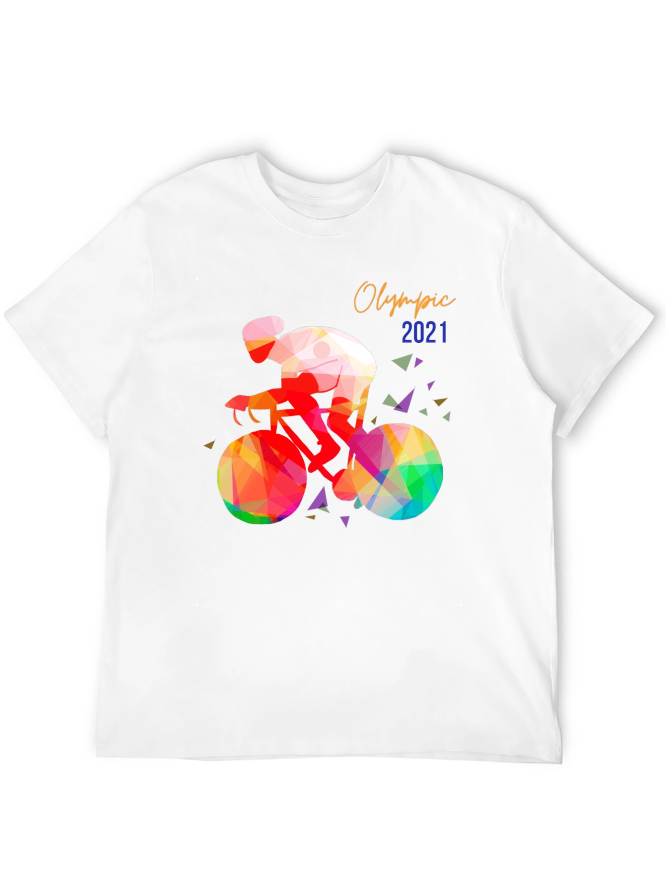 Olympic 2021 Cyclist Graphic T-Shirt - Black