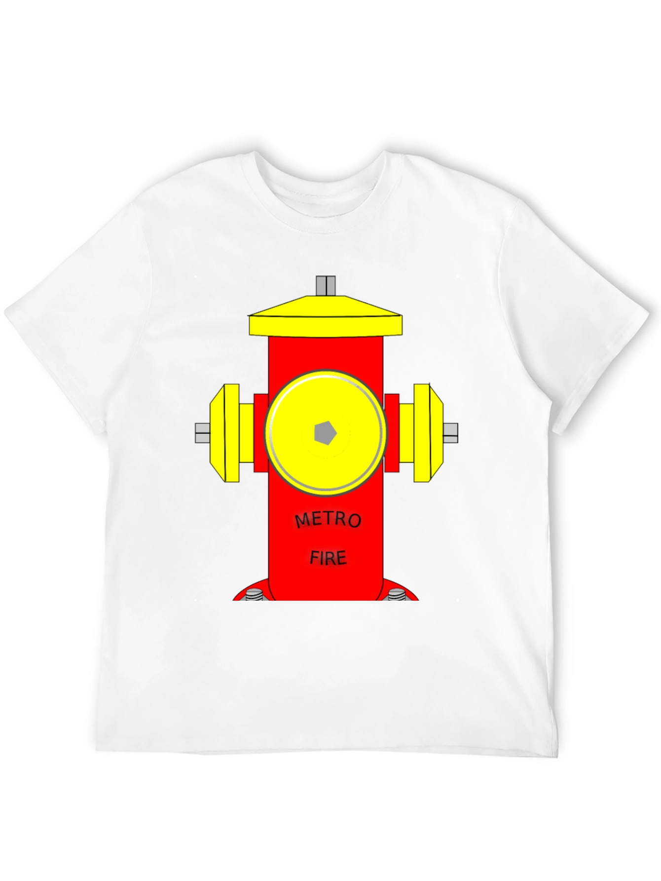 Metro Fire Hydrant Graphic T-Shirt - Unique Design