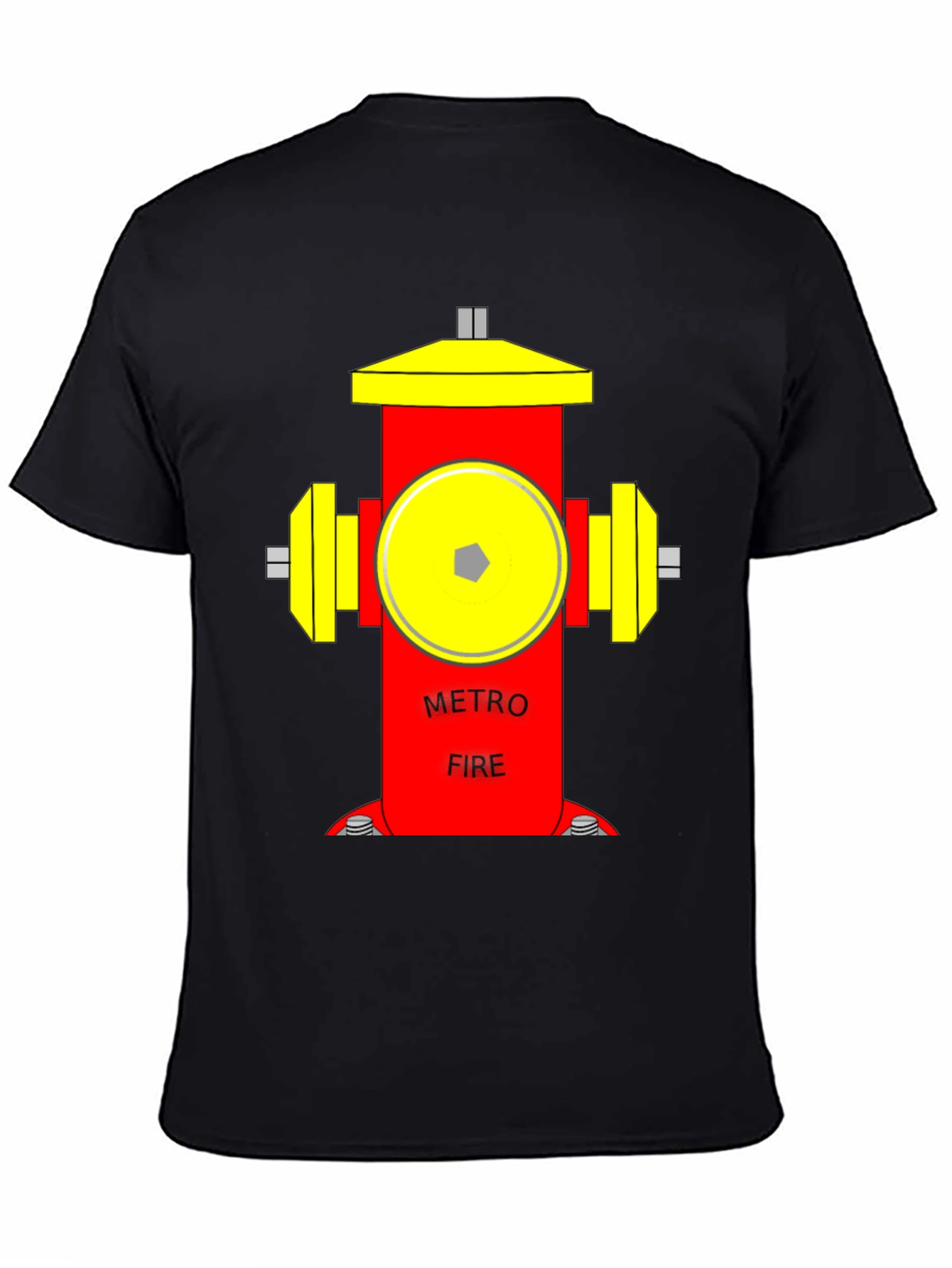 Metro Fire Hydrant Graphic T-Shirt - Unique Design