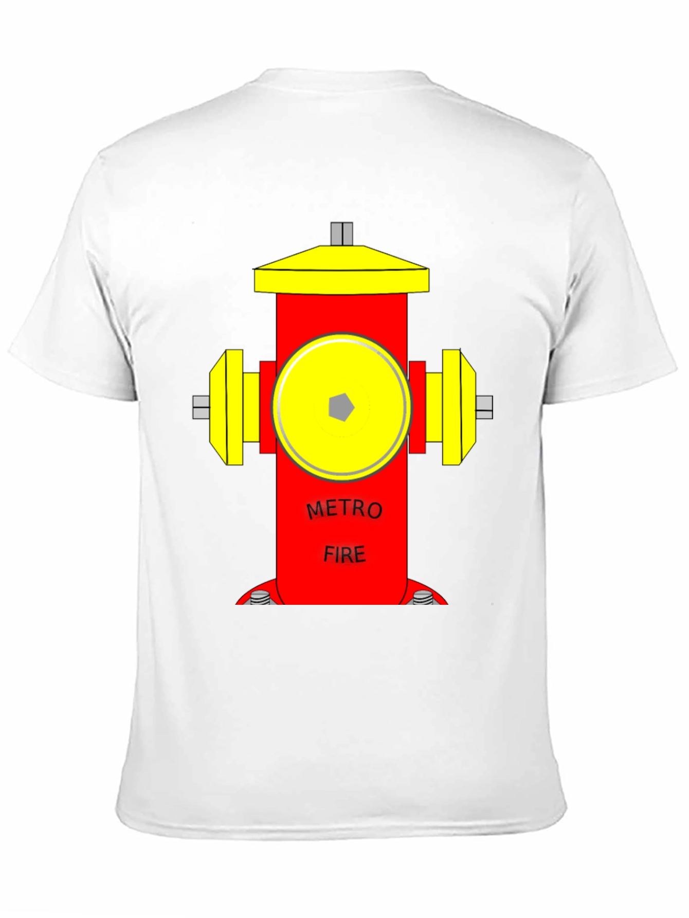 Metro Fire Hydrant Graphic T-Shirt - Unique Design