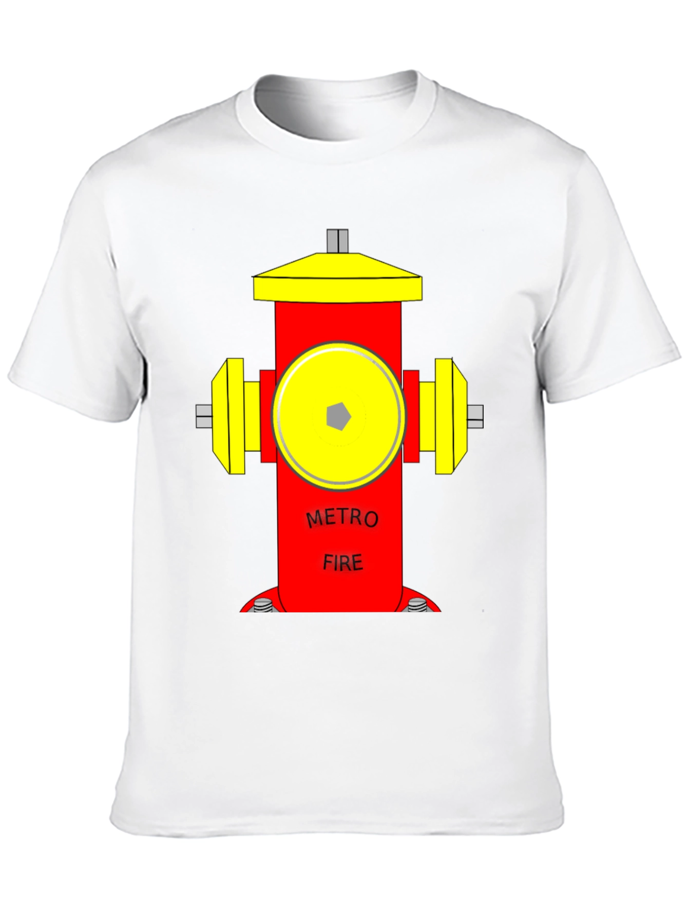 Metro Fire Hydrant Graphic T-Shirt - Unique Design