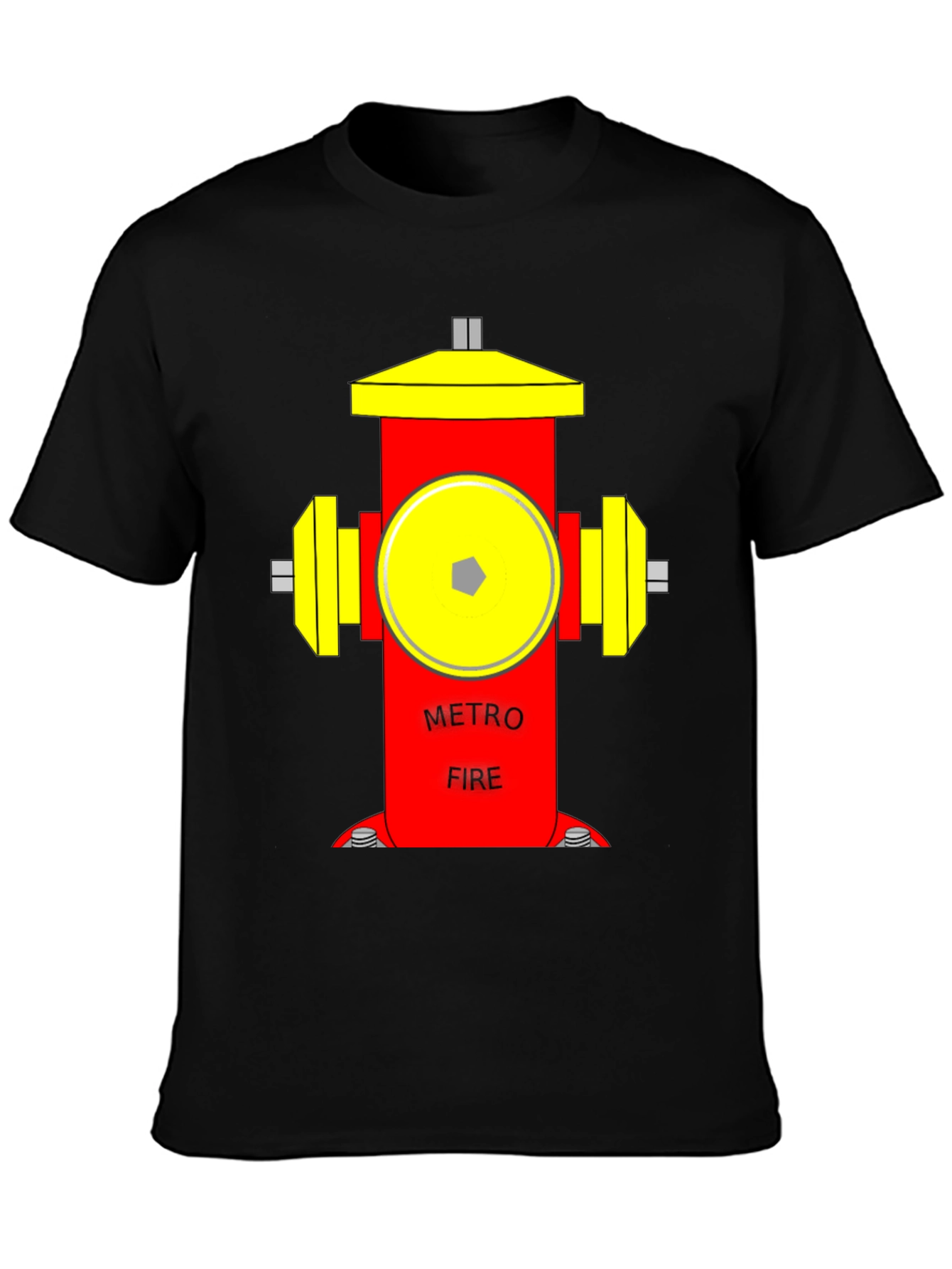 Metro Fire Hydrant Graphic T-Shirt - Unique Design