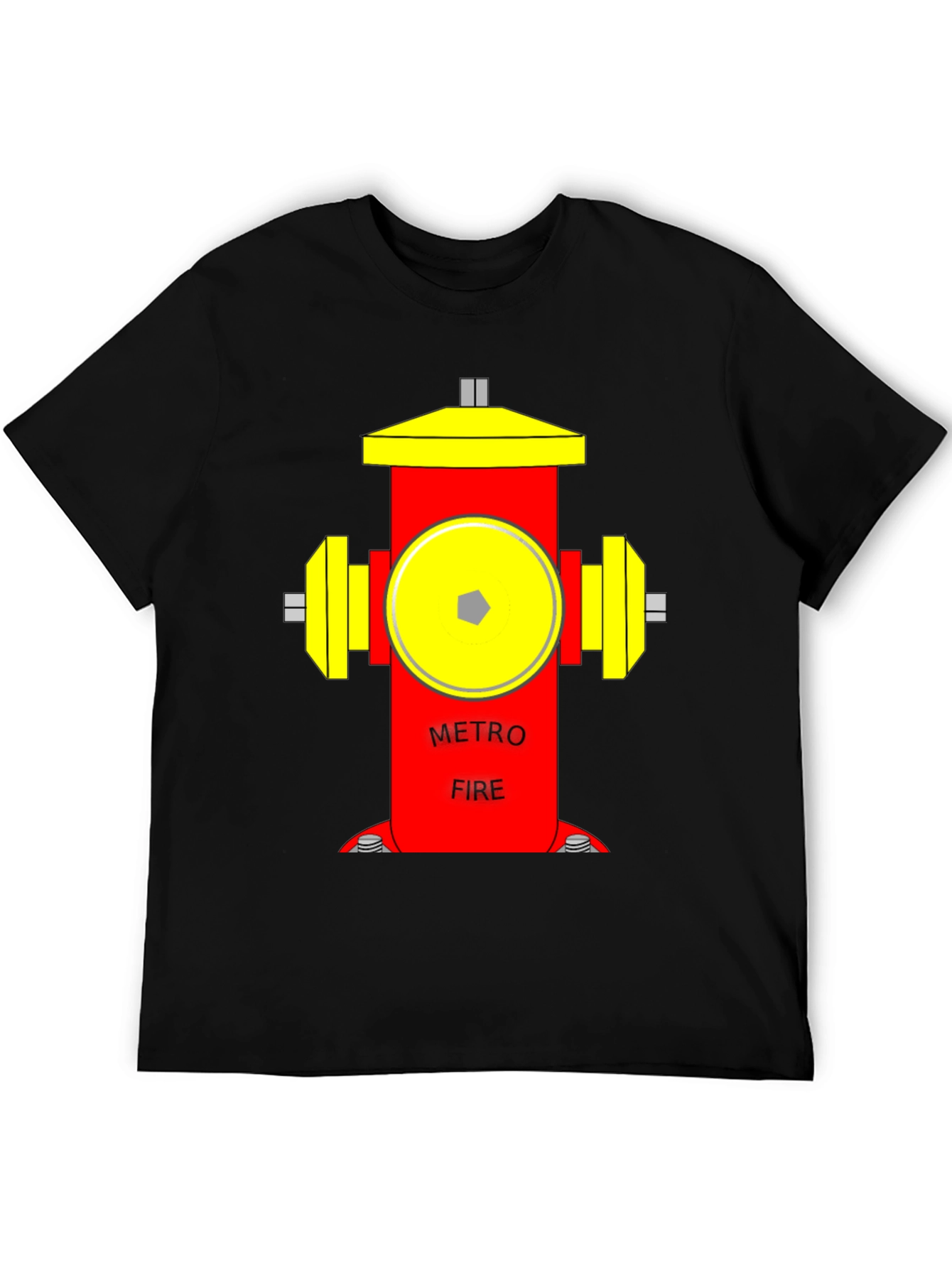 Metro Fire Hydrant Graphic T-Shirt - Unique Design