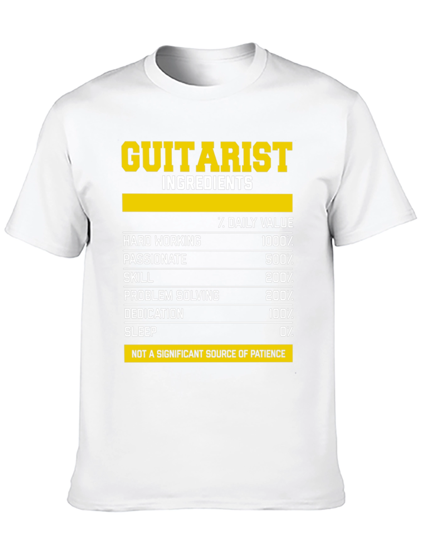 Guitarist Ingredients Black T-Shirt