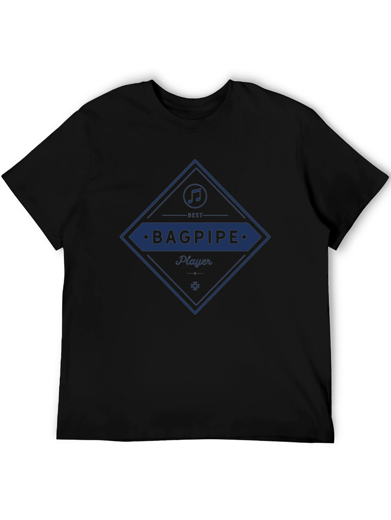 Best Bagpipe Player Graphic Tee - Black