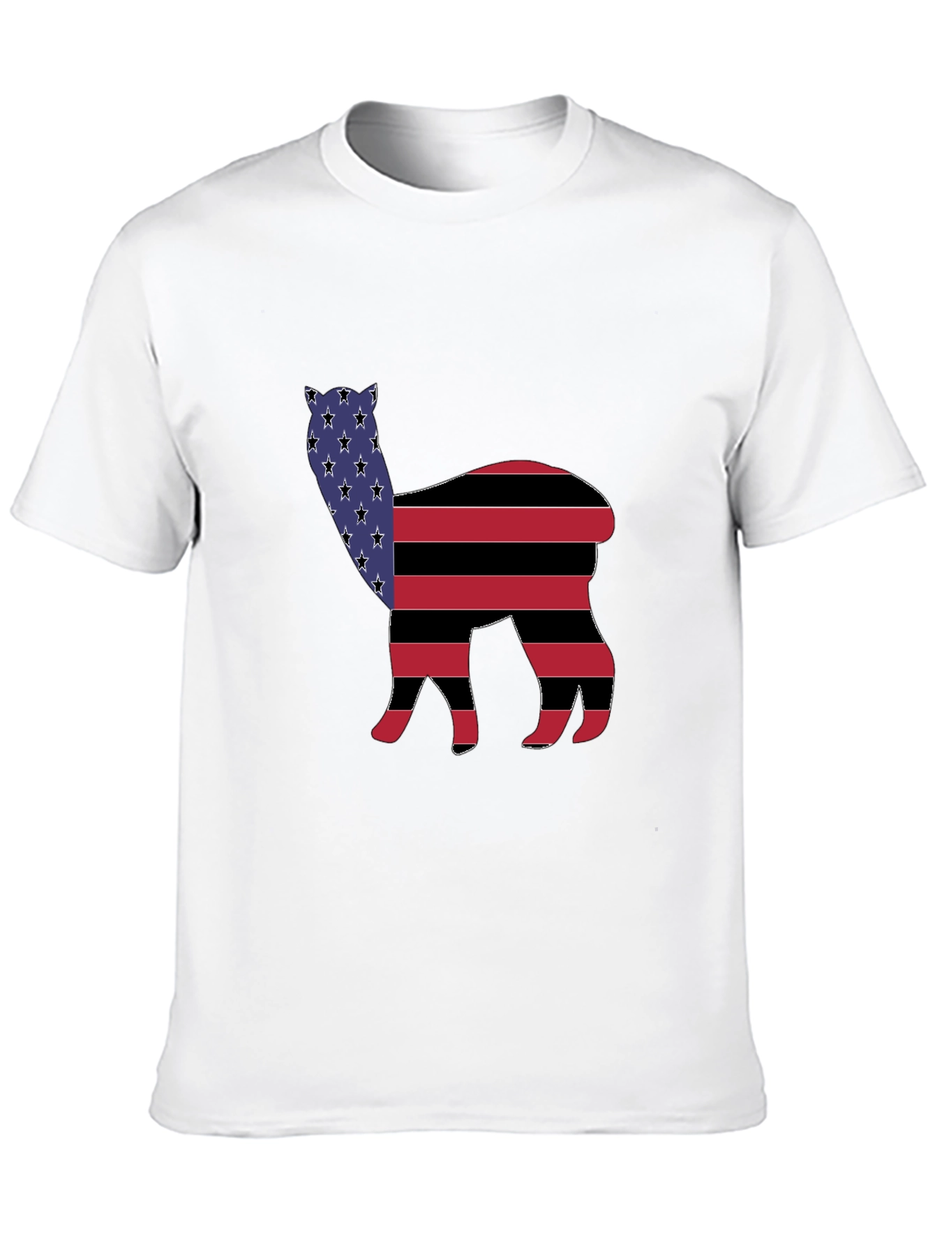 American Flag Llama T-Shirt