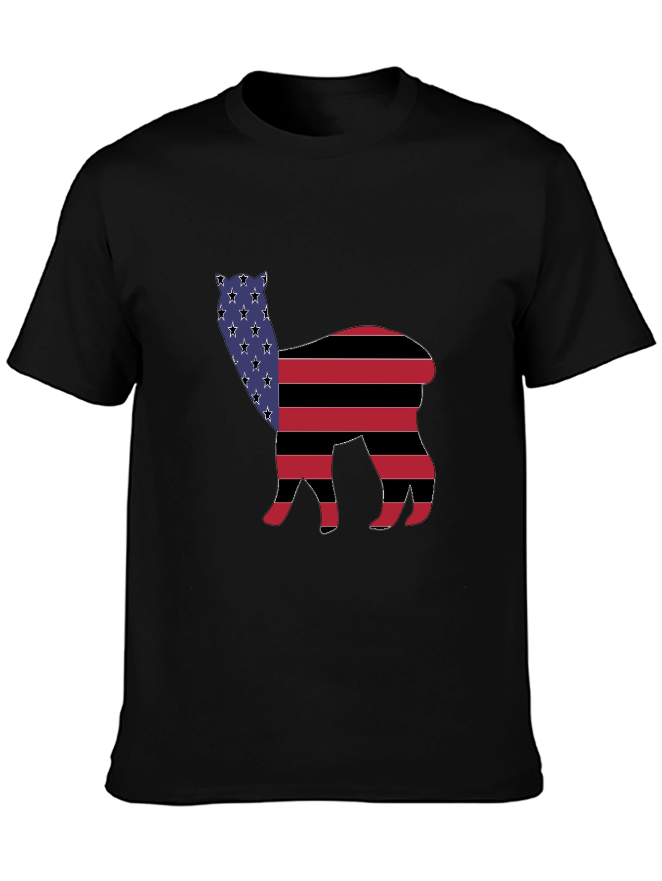American Flag Llama T-Shirt