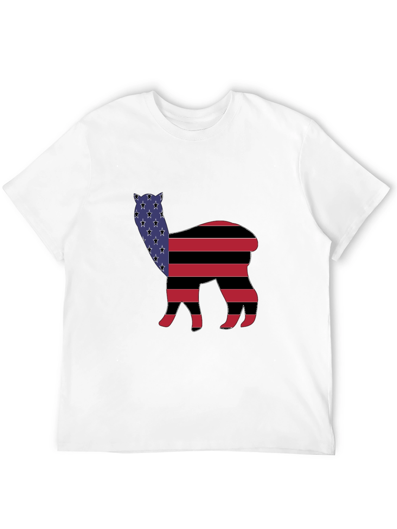 American Flag Llama T-Shirt